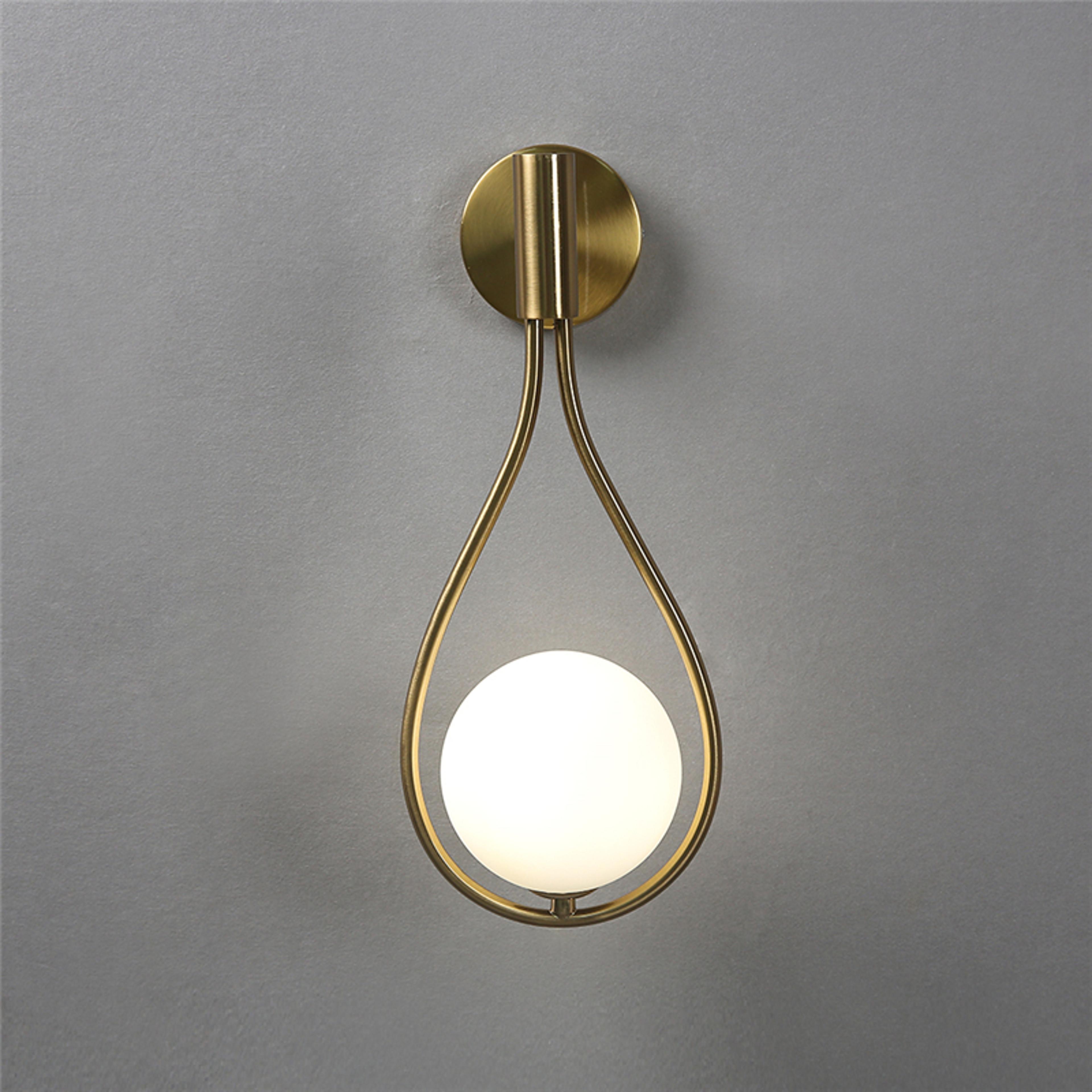nordic glass ball wall lamp modern led decorative lighting fixture for bedroom living room