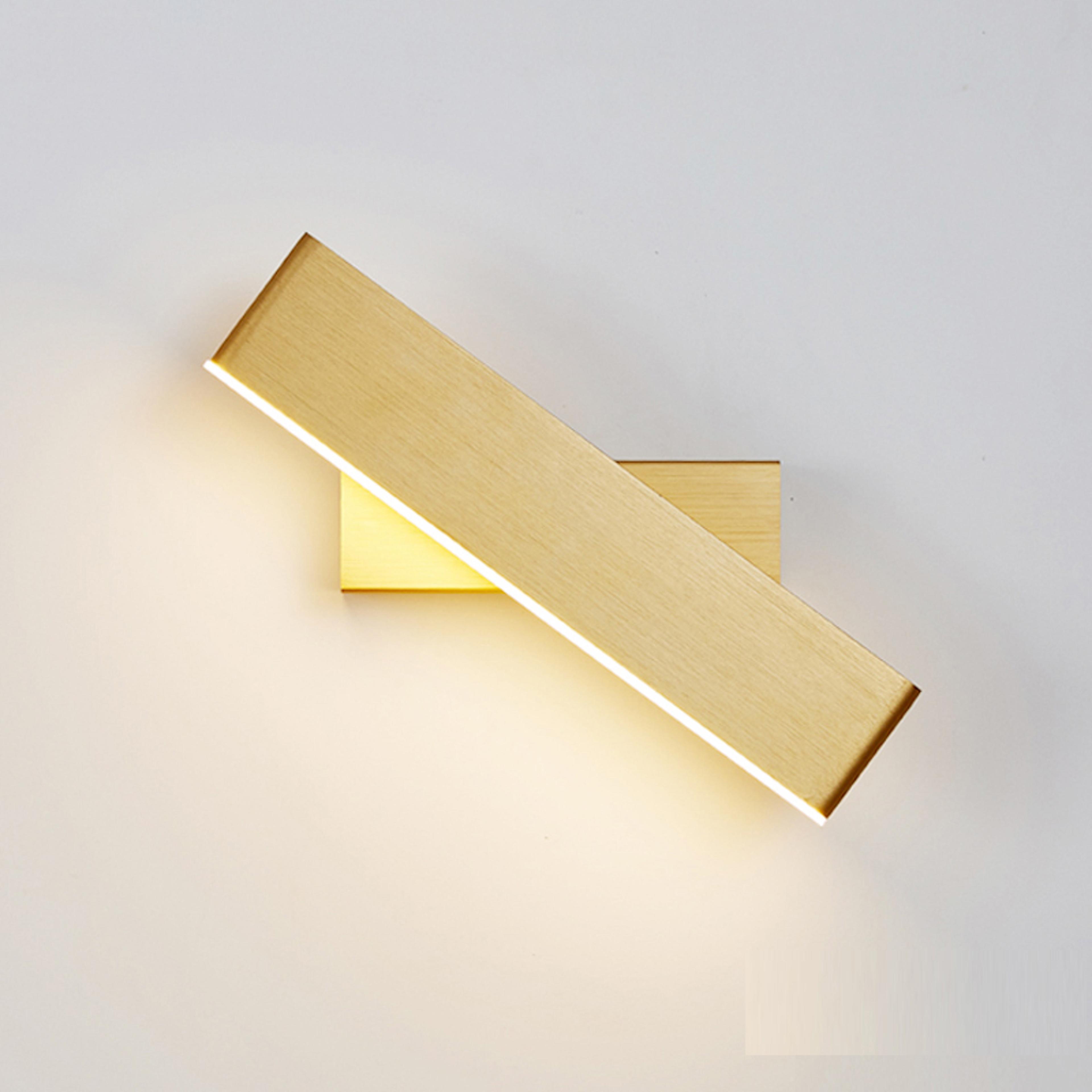 adjustable led wall sconce modern indoor rotation lamp for bedroom stair hallway decor