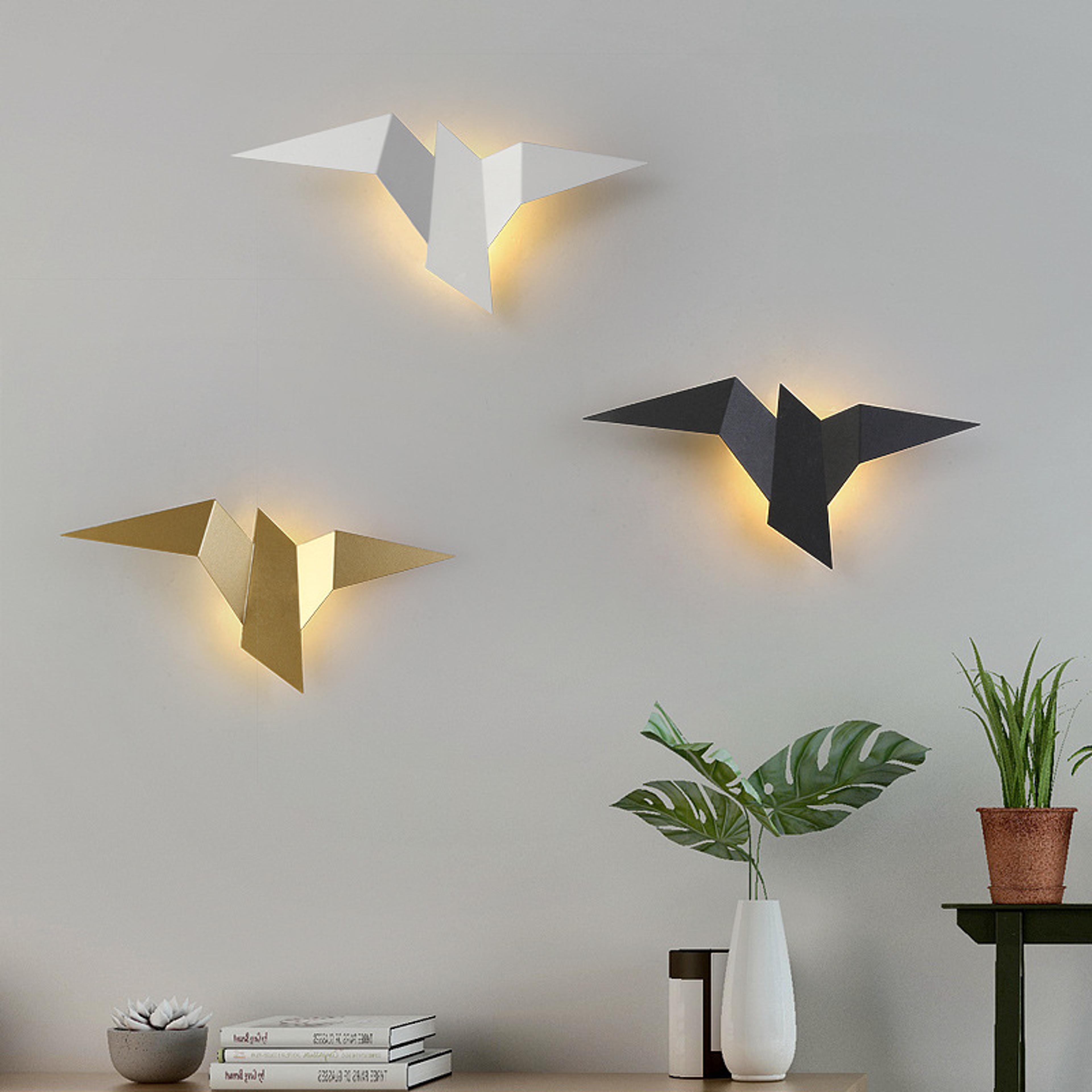 nordic led bird wall lamp modern bedroom wall light for stylish home decor
