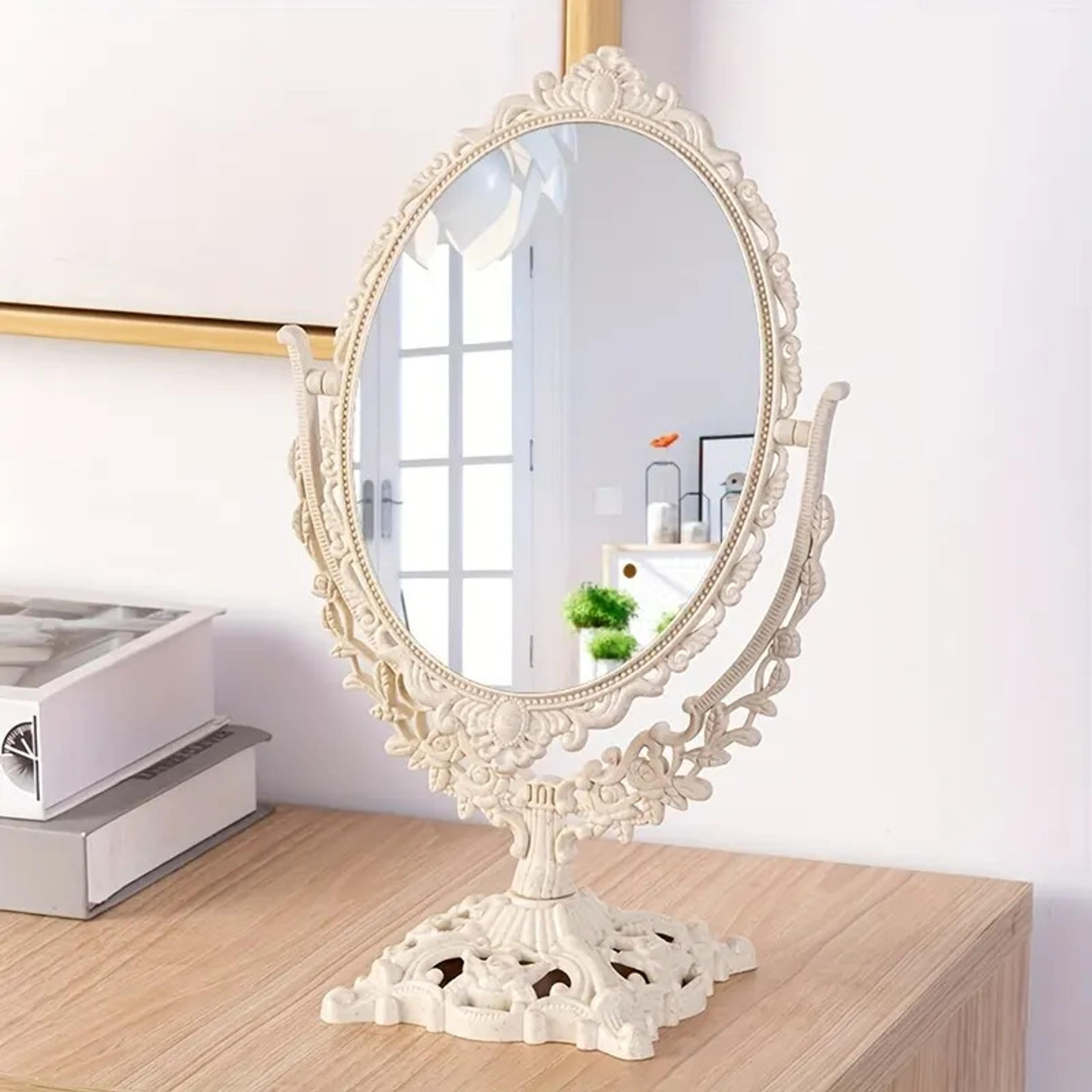 vintage makeup mirror double sided desktop vanity mirror european style for makeup and home decor