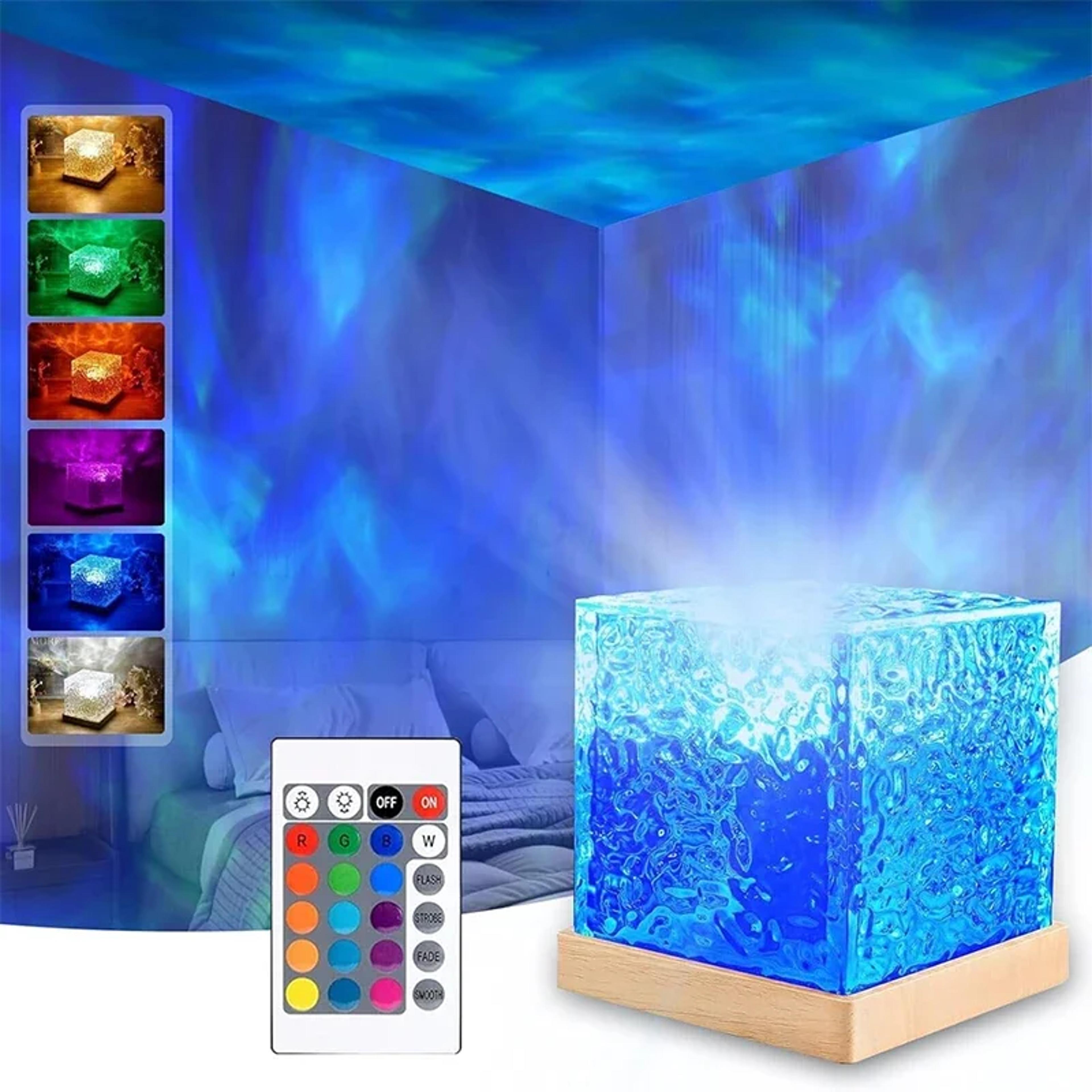 ocean wave projector light color aurora night light for bedroom relaxation home decor