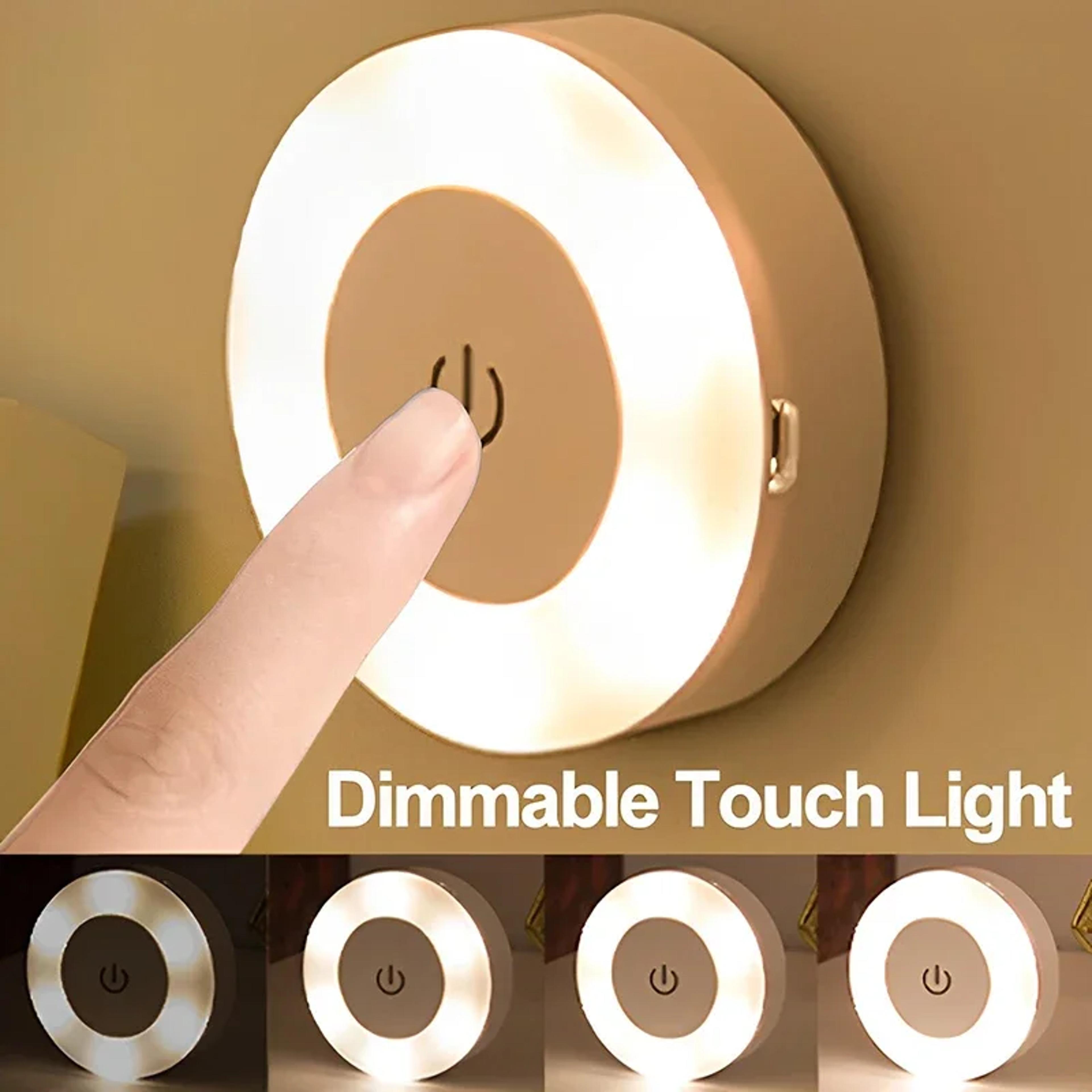 mini rechargeable led night light with touch sensor magnetic base for kitchen bedroom