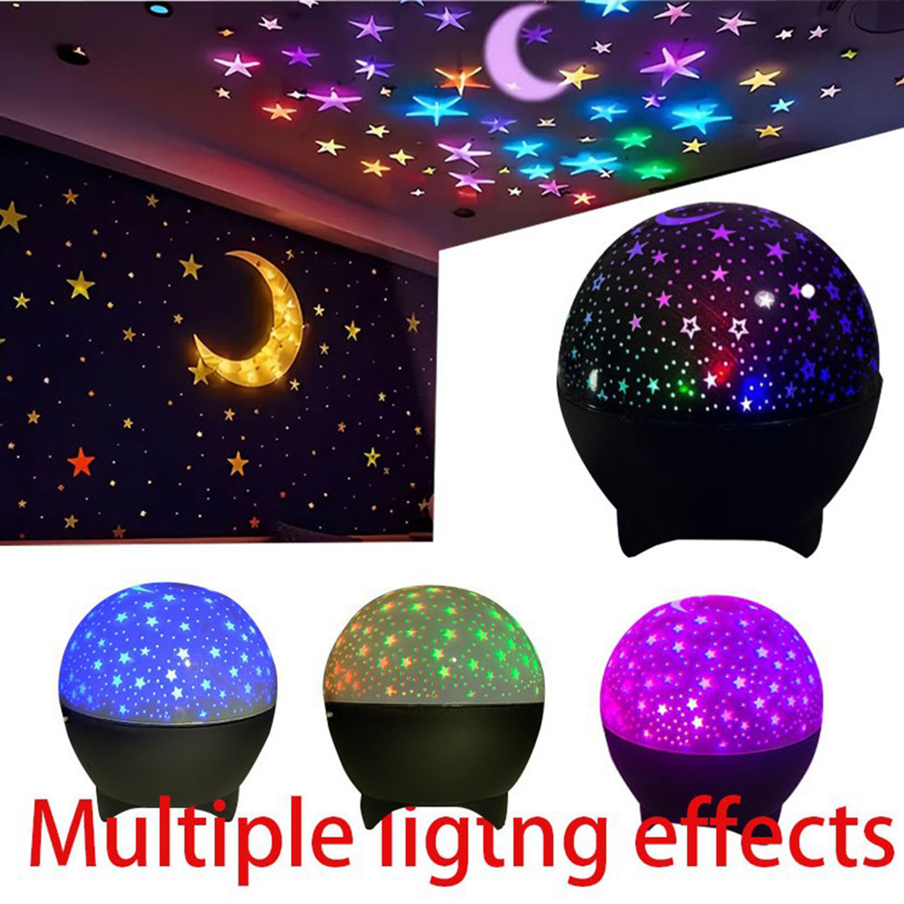galaxy starry sky projector night light for kids bedroom baby room decor