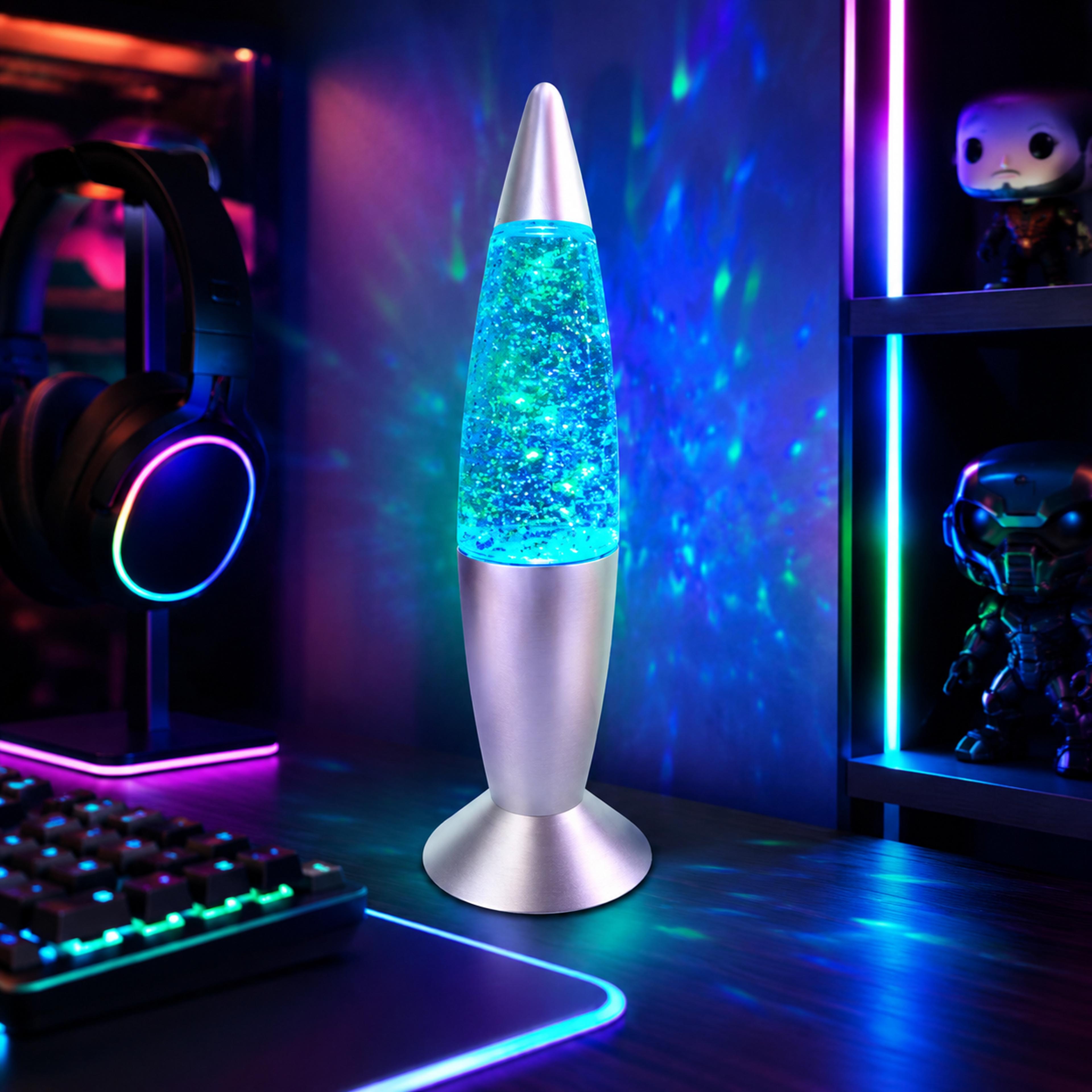 led rocket lamp color changing night light rgb mood desk lamp for bedroom gaming decor