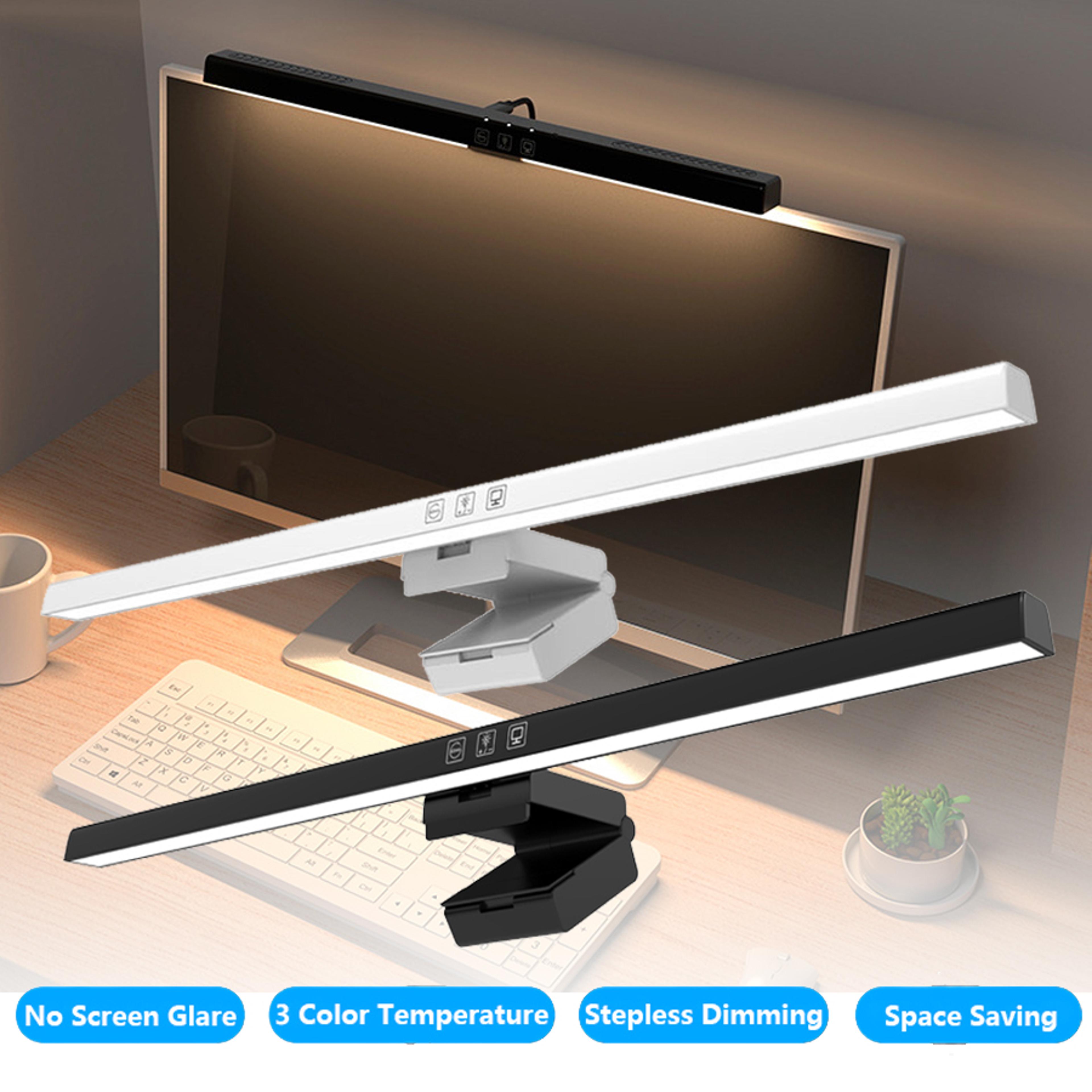 monitor light bar with stepless dimming usb desk lamp for eye care reading and study