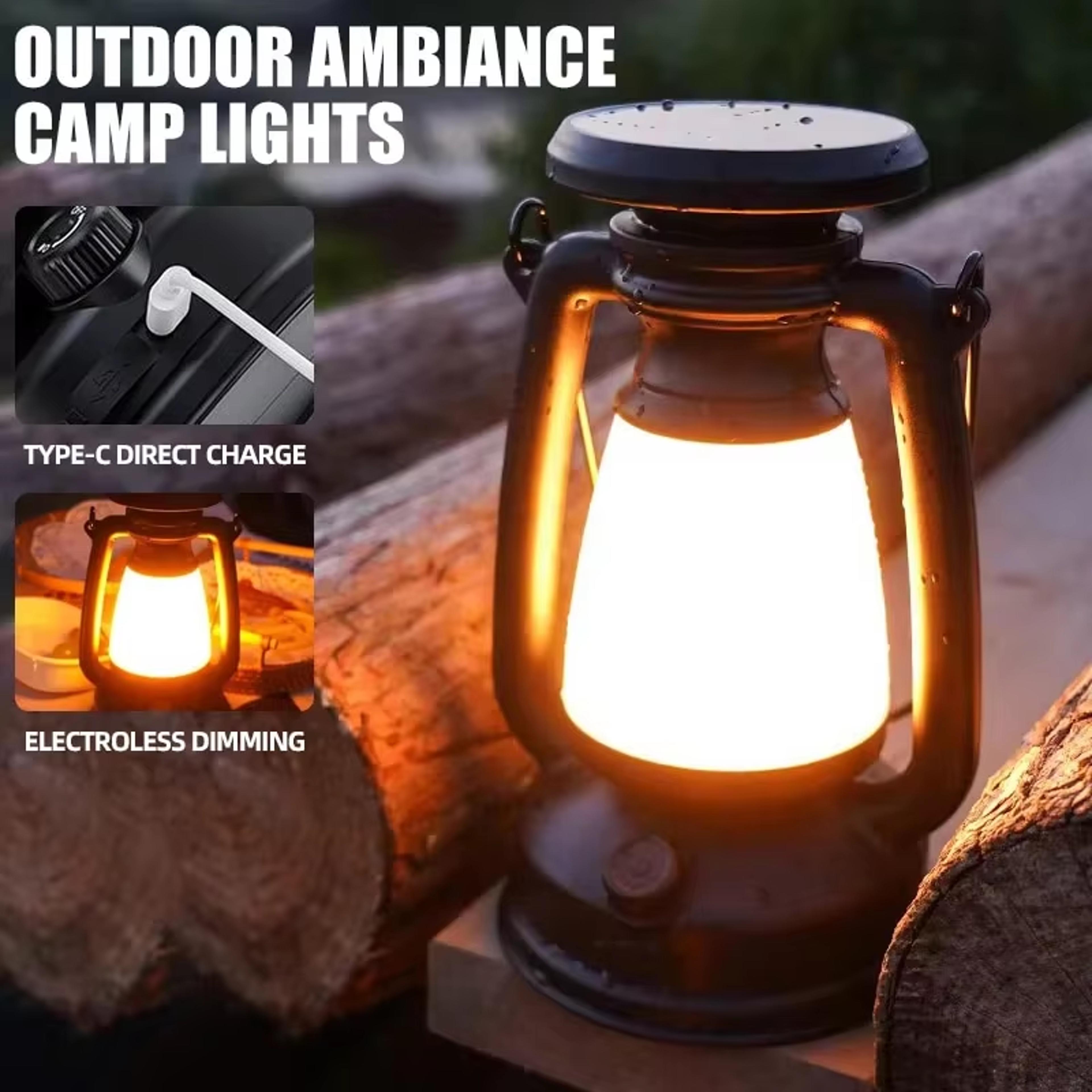 retro horse led desk lamp decorative charging atmosphere light for camping bar home decor