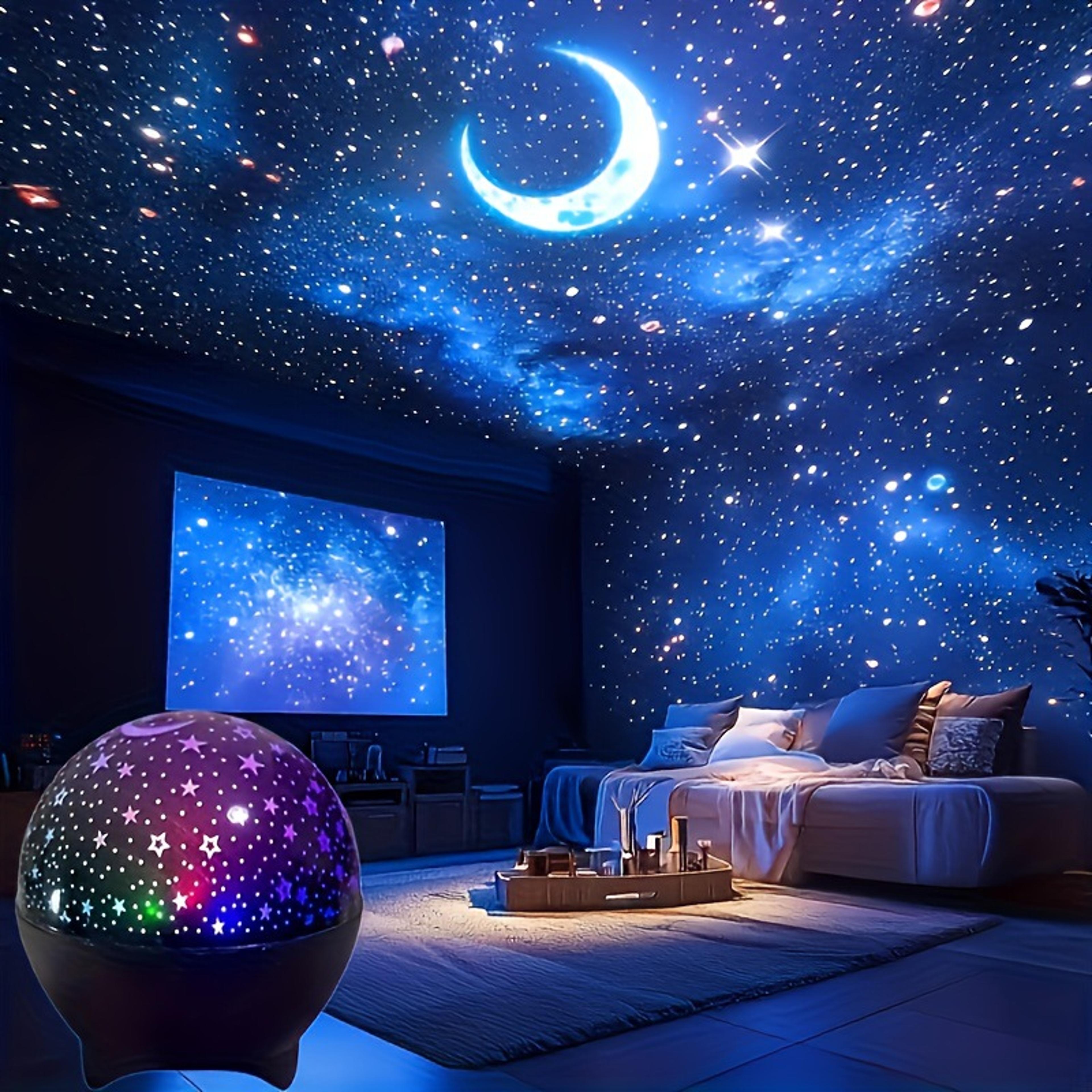 starry sky moon projector light kids galaxy night light