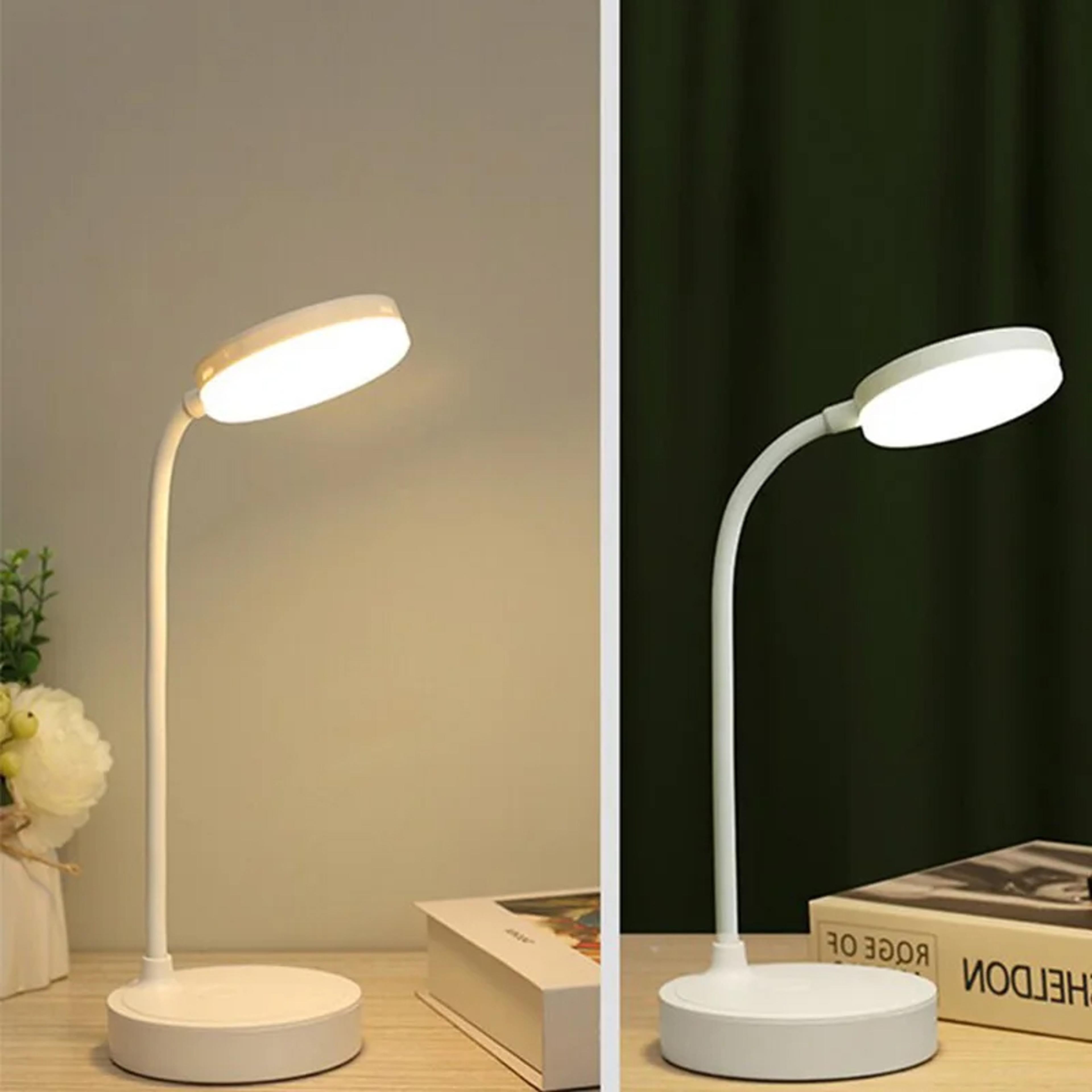 portable dimmable led table lamp rechargeable desk light for bedroom reading and nightstand