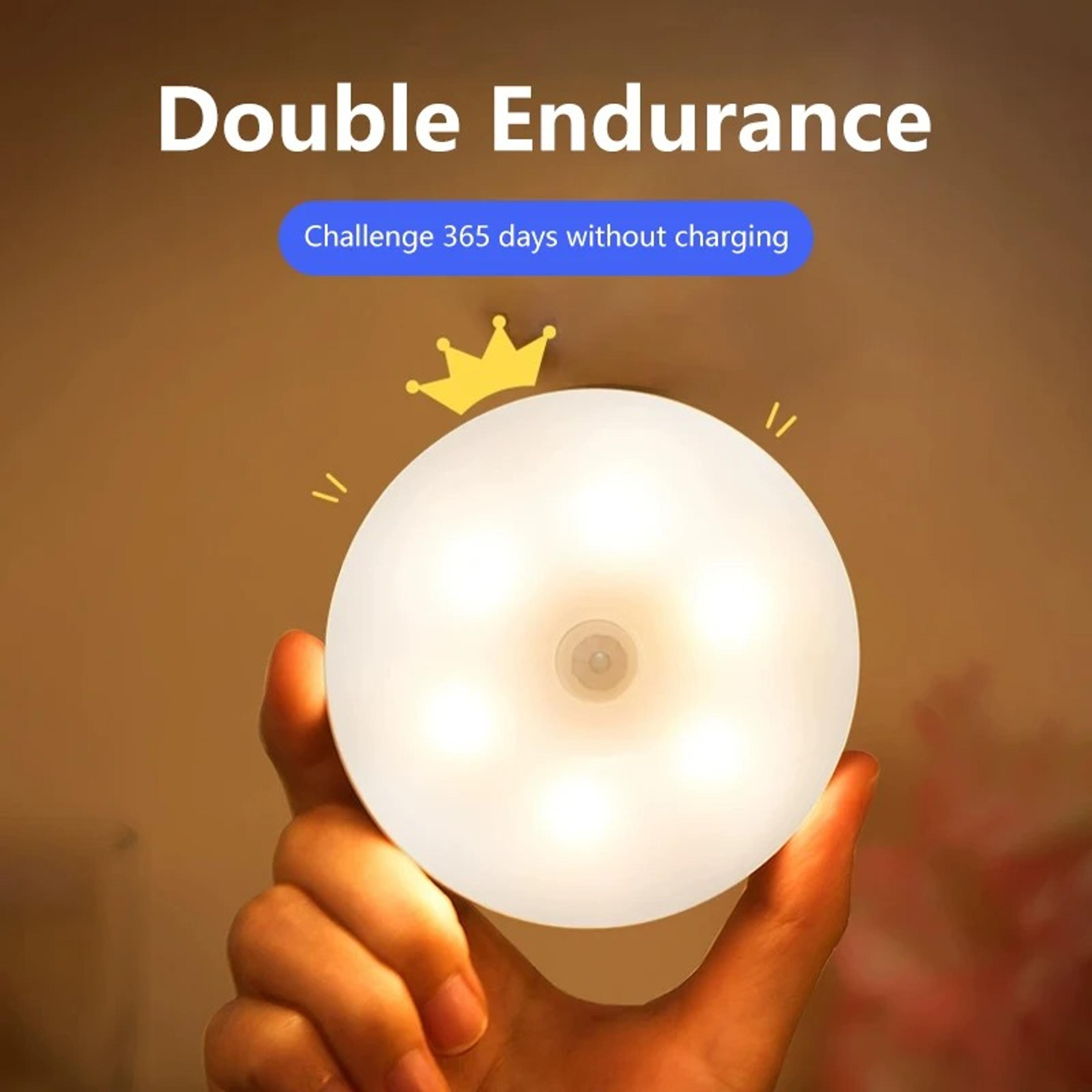 motion sensor led night light usb rechargeable wireless closet lamp for cabinets and stairs