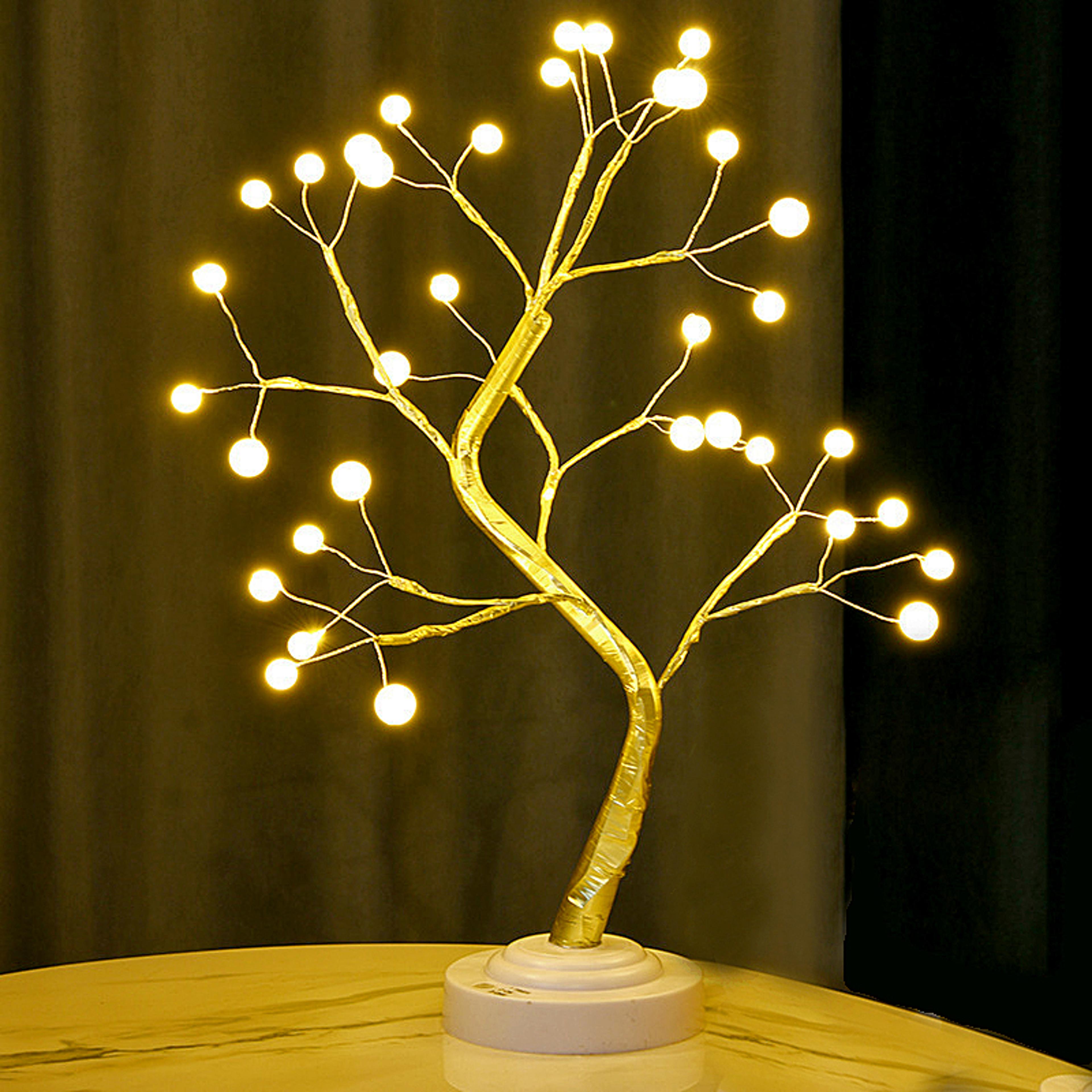 led ball table lamp christmas fairy lights for cozy home decor