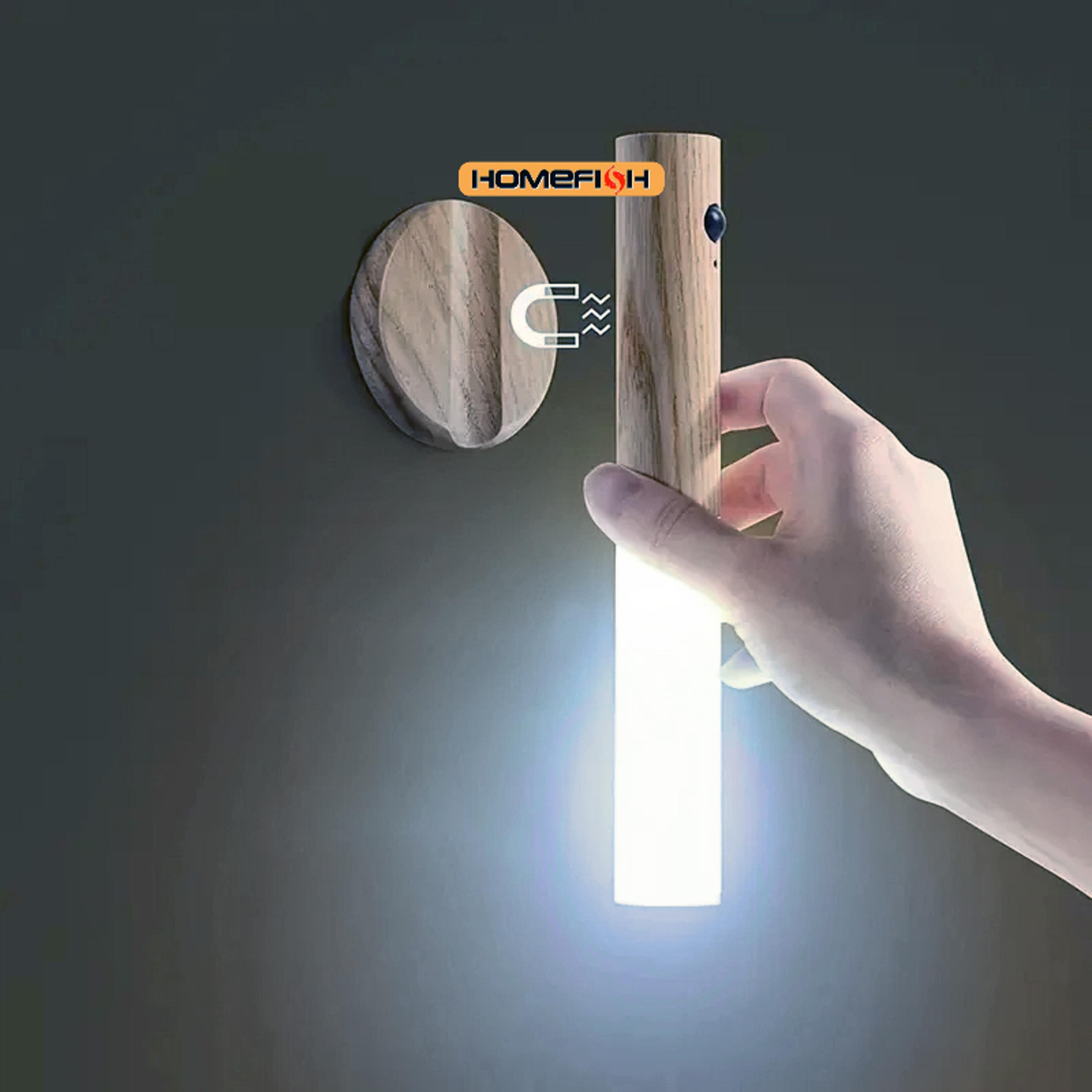 smart motion sensor rechargeable led wall light with auto on off for home, cabinet and corridor