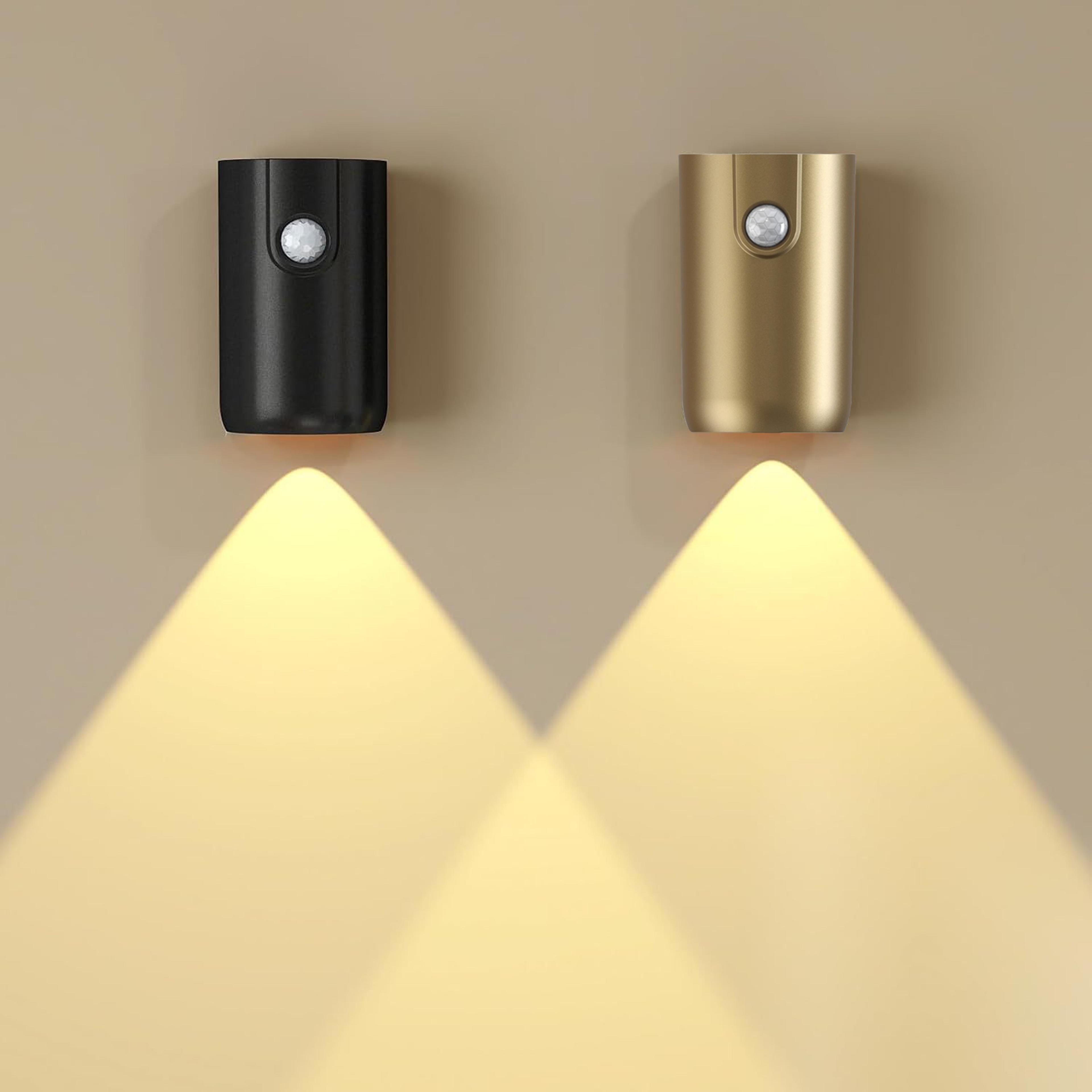 usb rechargeable magnetic motion sensor wall lamp with smart night lighting