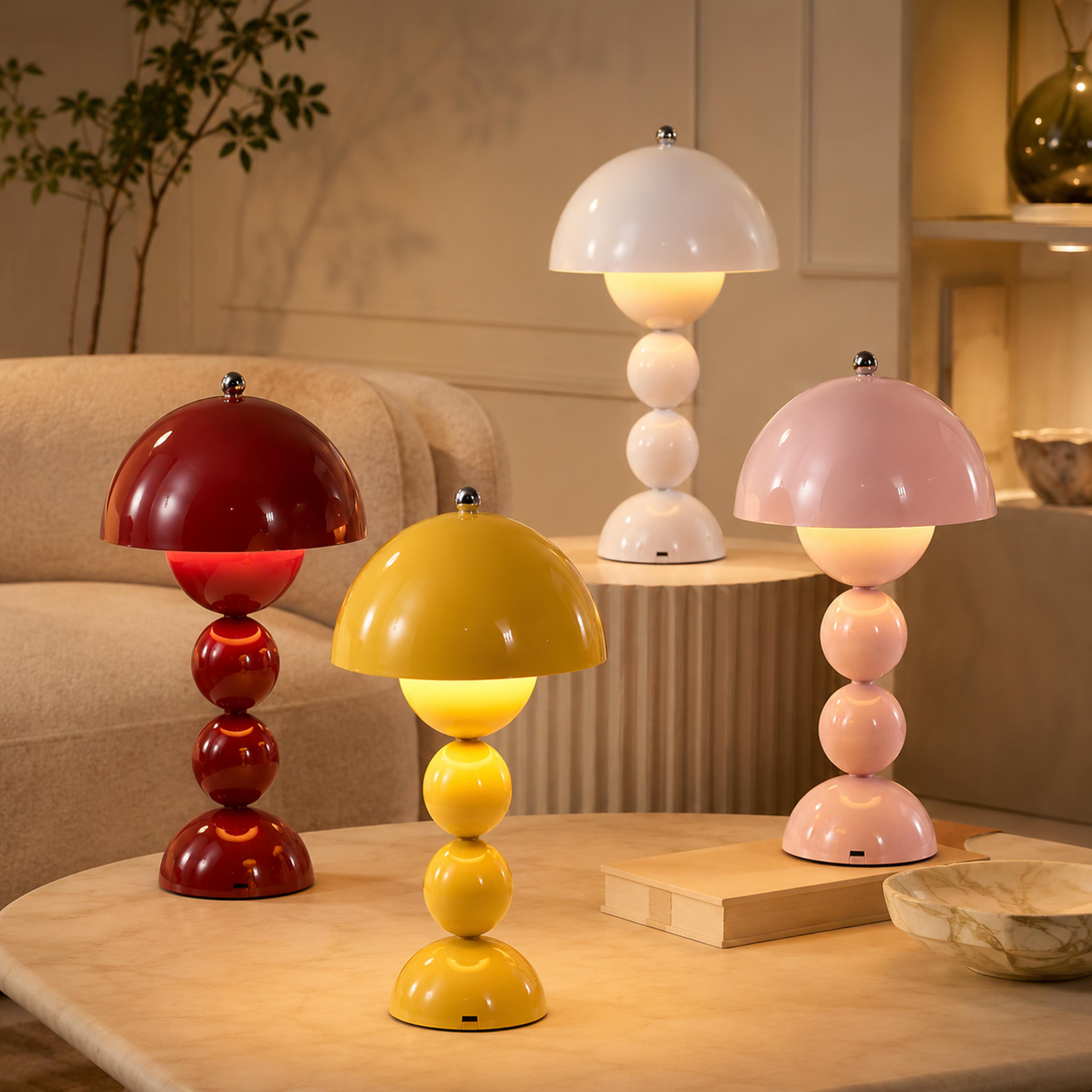 nordic touch control led table lamp with color dimming for home office bedroom decor