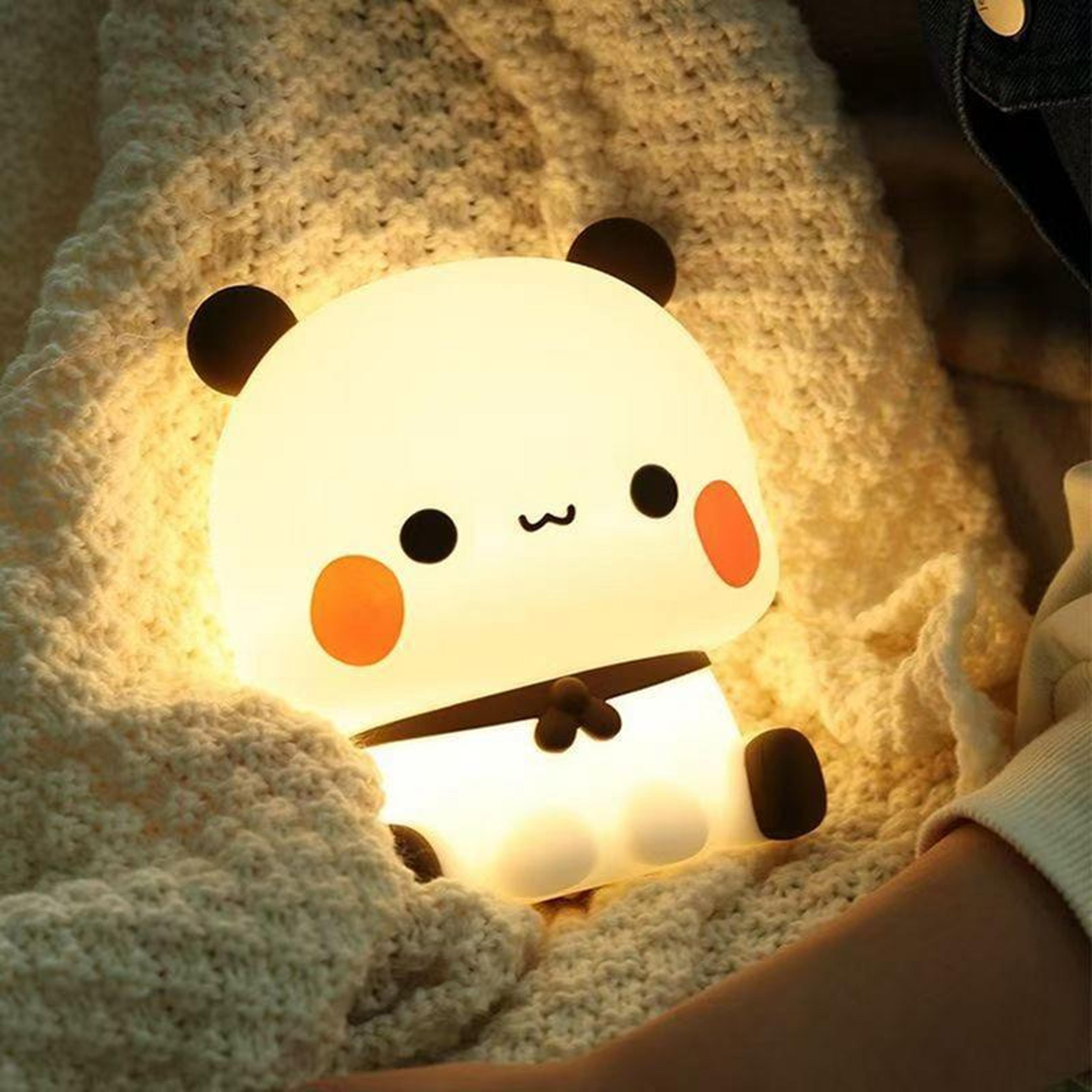 cute panda night light led squishy touch lamp for kids bedroom baby gift