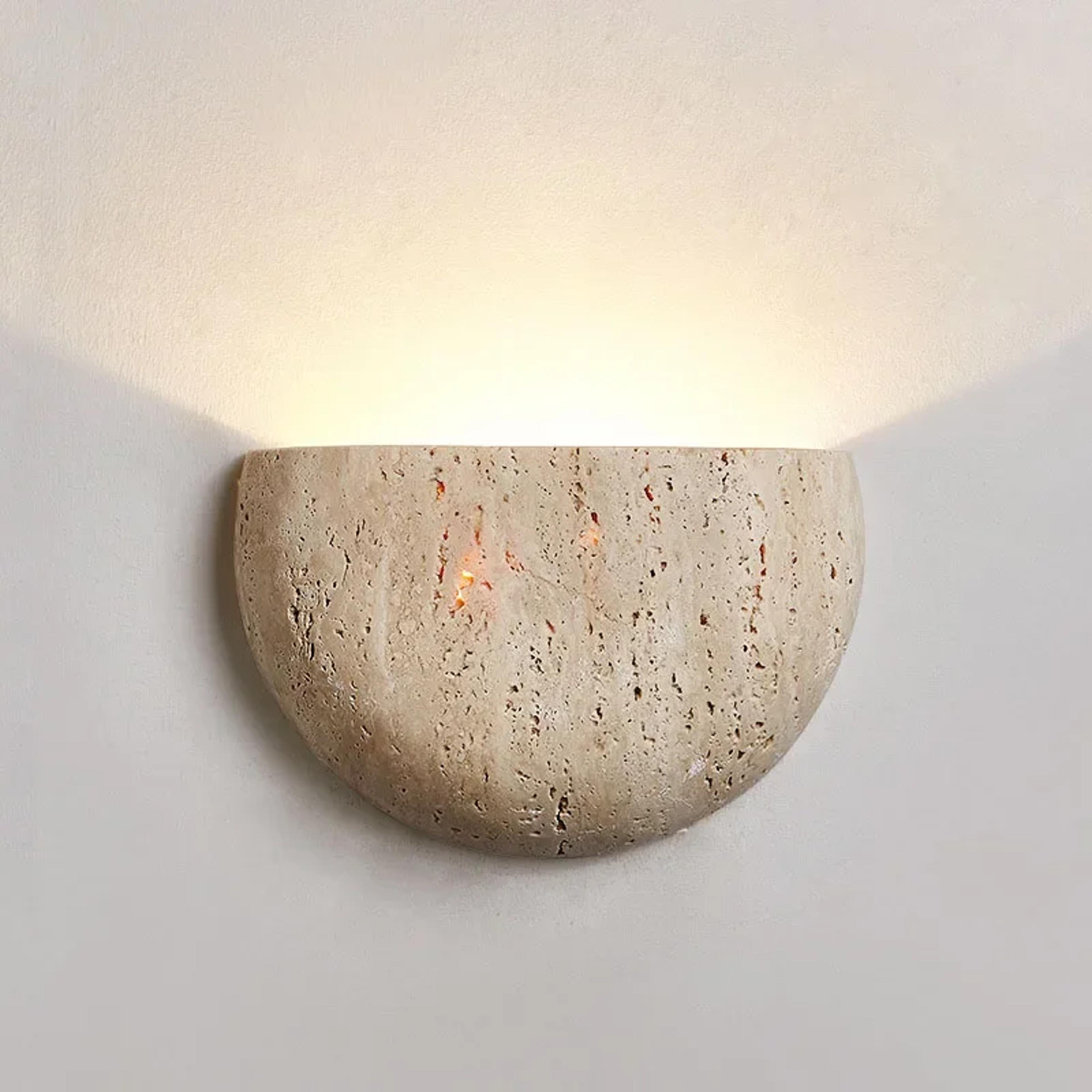 wabi sabi stone wall lamp retro decorative lighting for living room bedroom