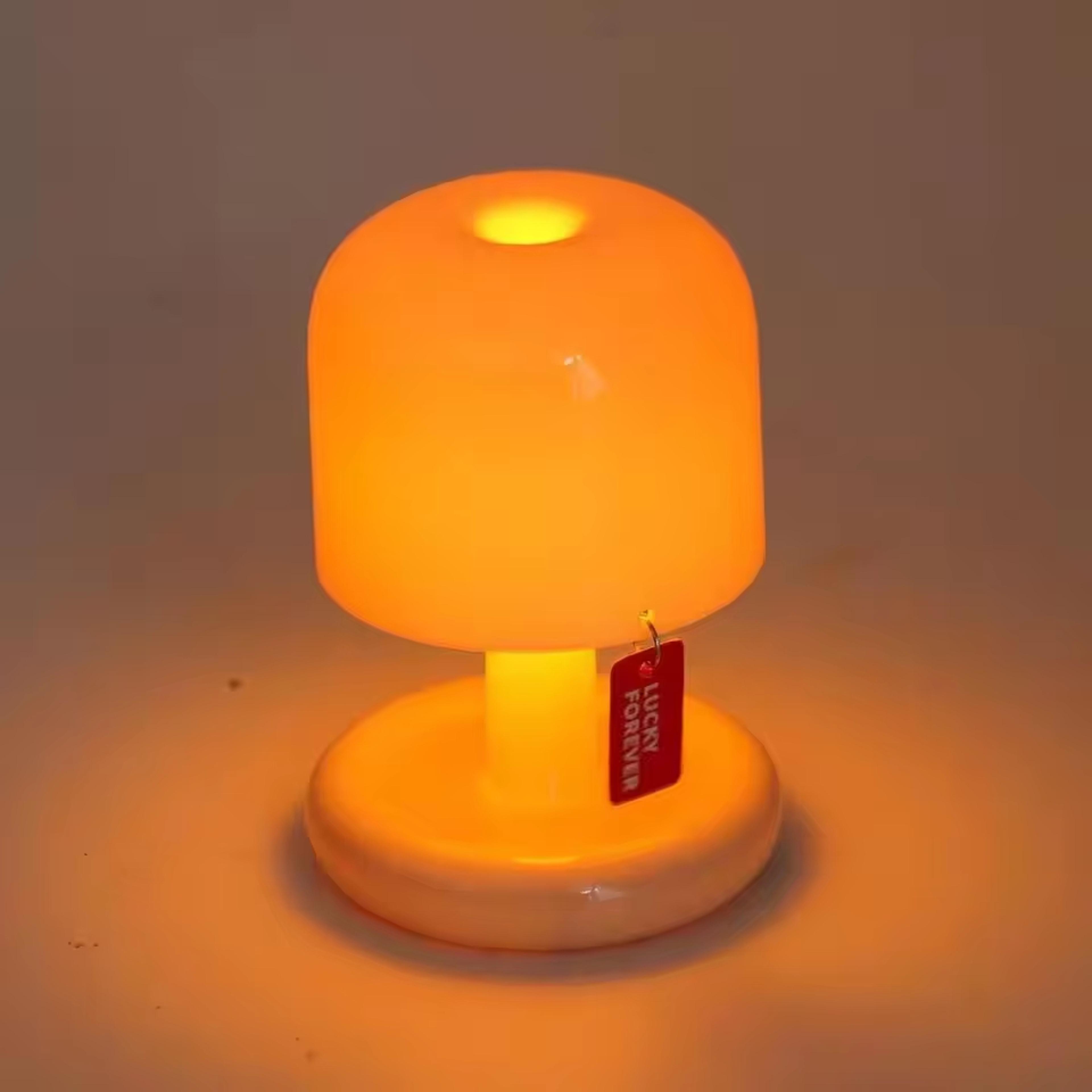 mini desktop sunset lamp usb rechargeable mushroom night light