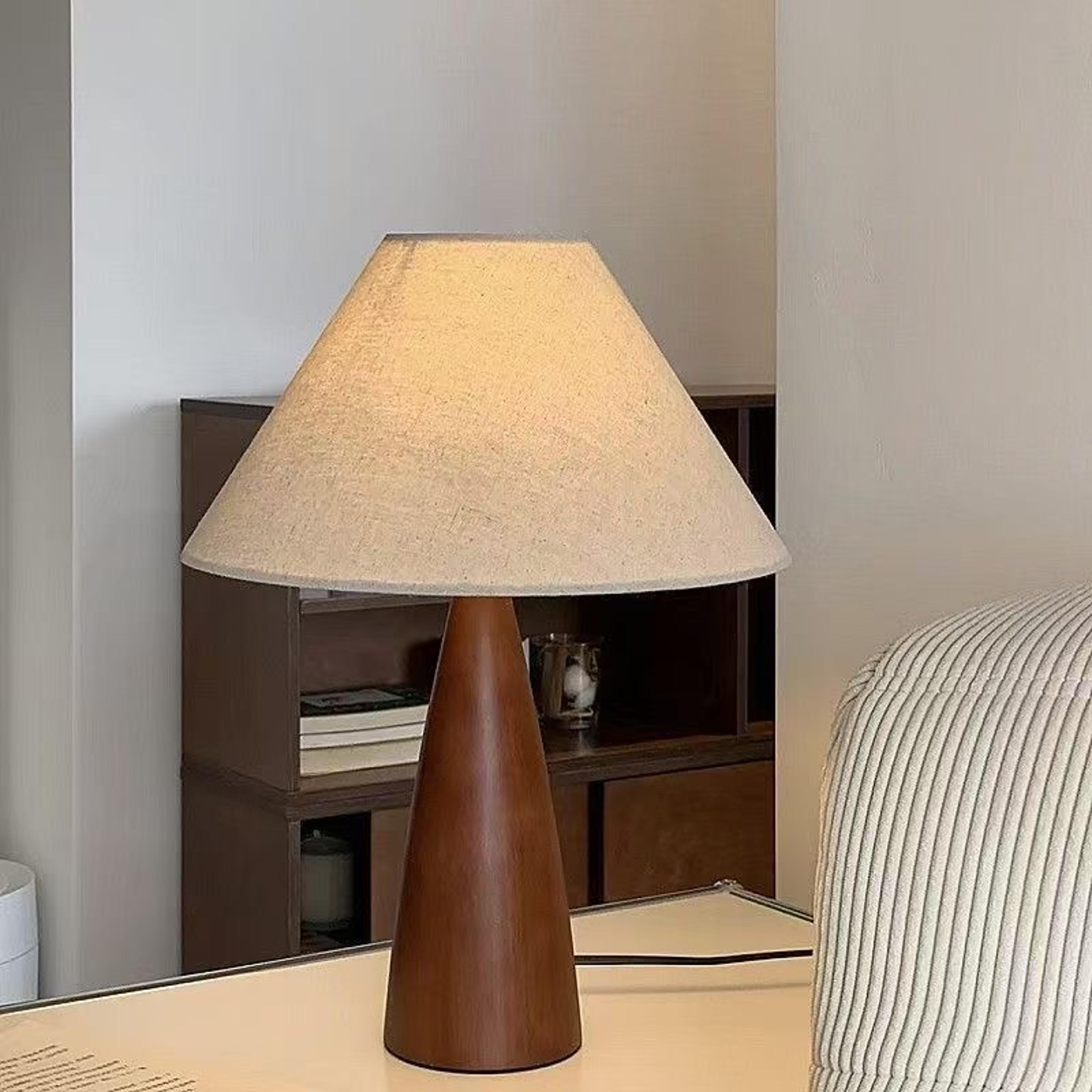 retro fabric desk lamp vintage iron table light for bedroom decor