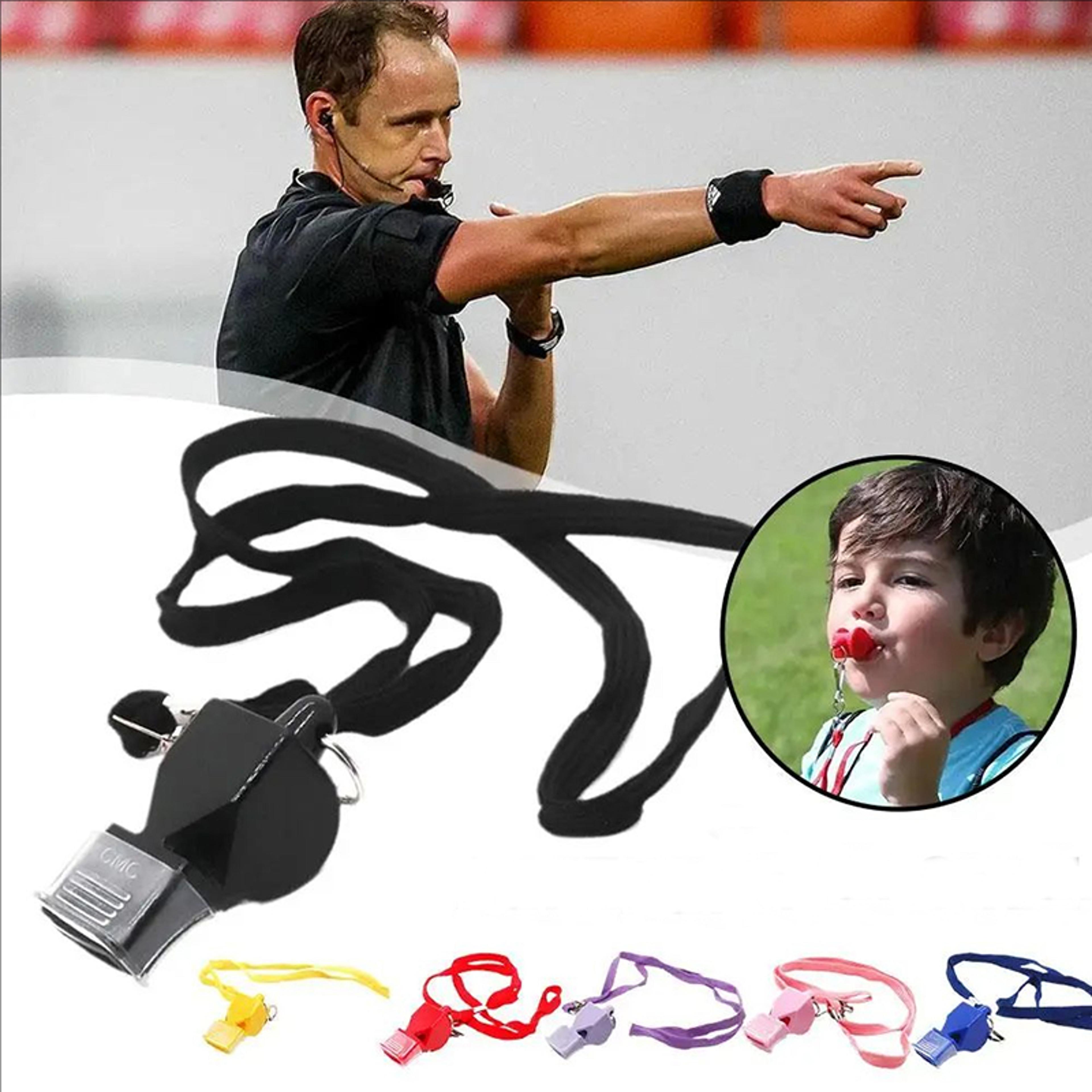 professional sports referee whistle with lanyard for coaches football basketball training