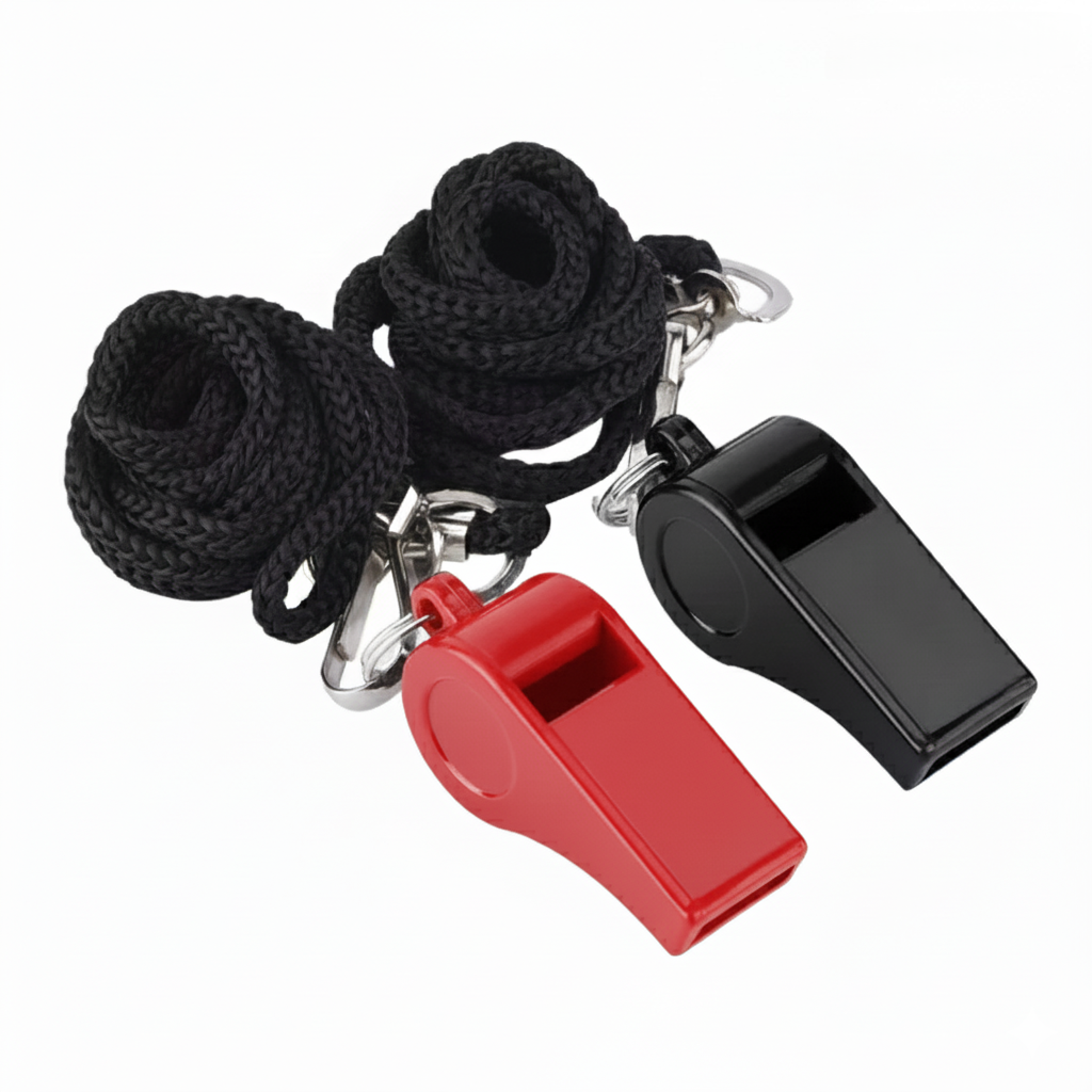 professional black referee whistle portable sports coach whistle for games and outdoor activities