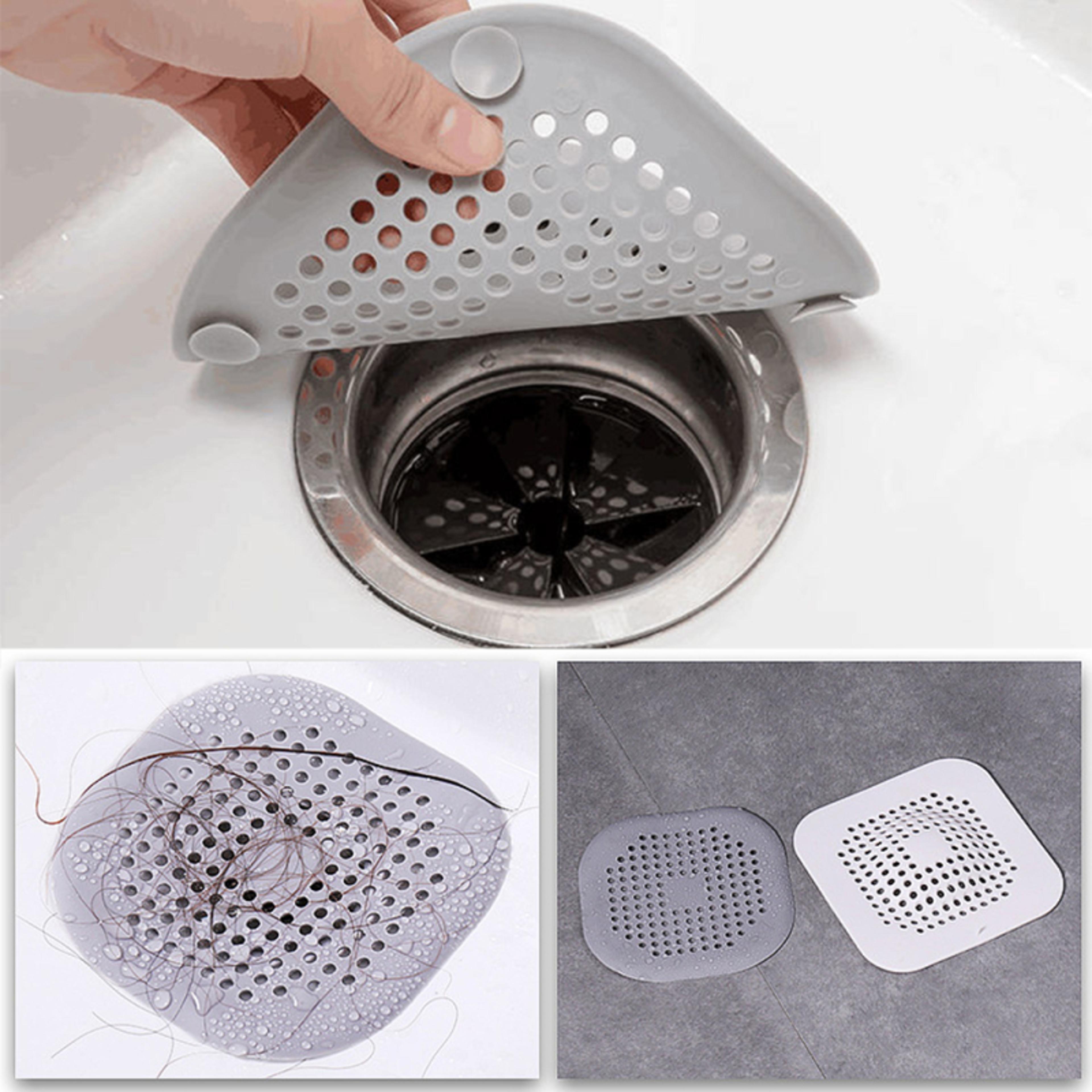 silicone shower drain hair catcher anti clog sink strainer