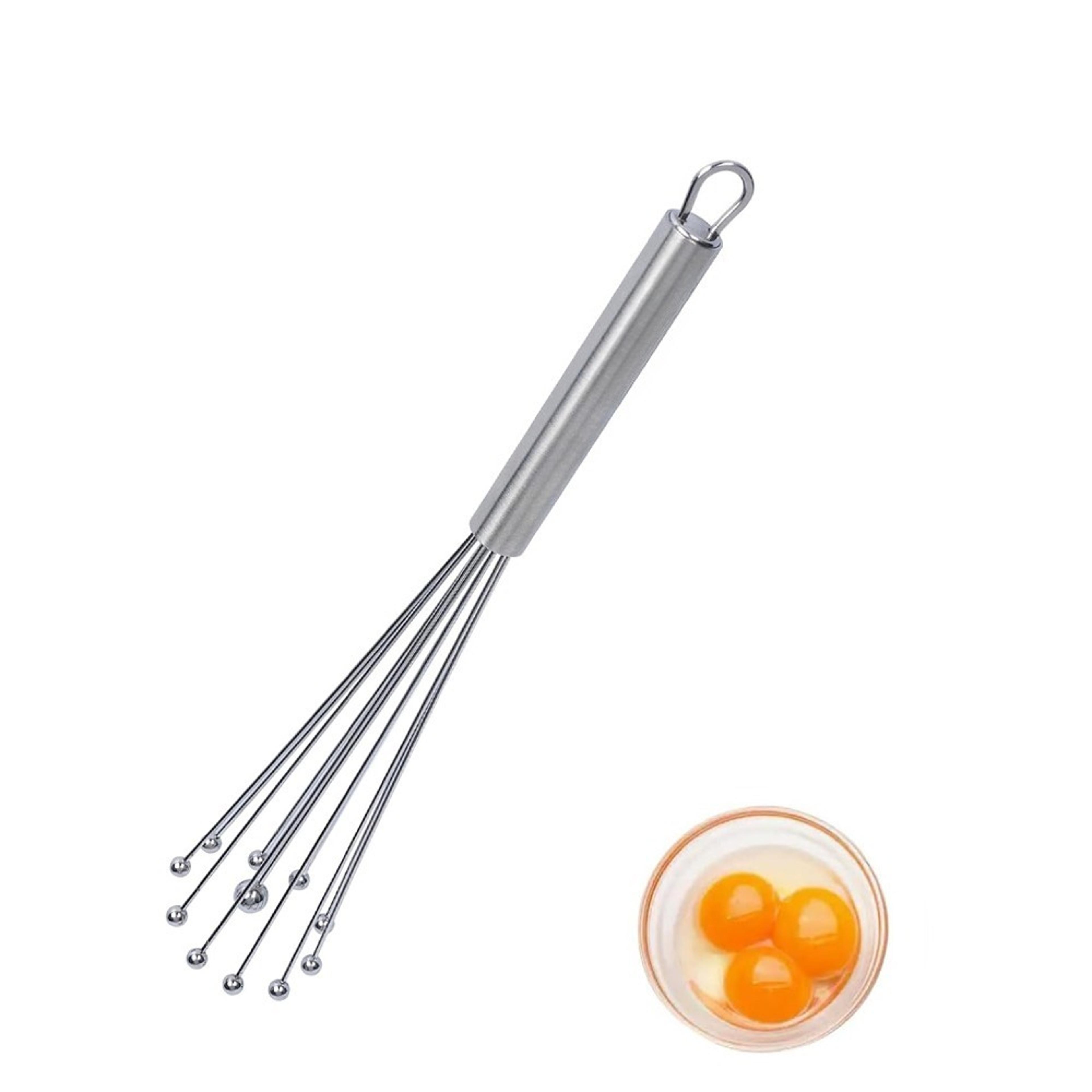 stainless steel egg beater manual whisk for kitchen baking