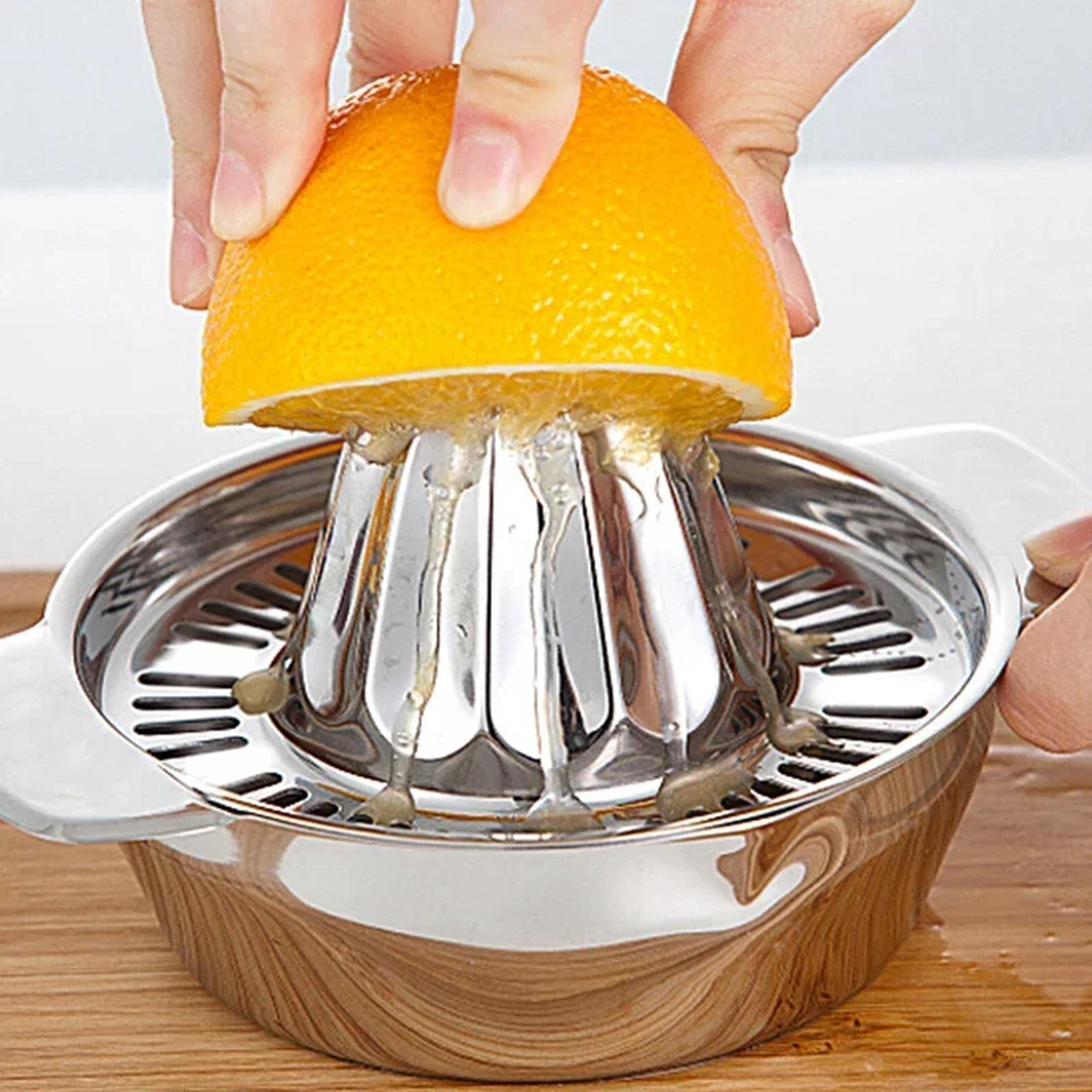 stainless steel lemon juicer manual citrus squeezer portable kitchen tool