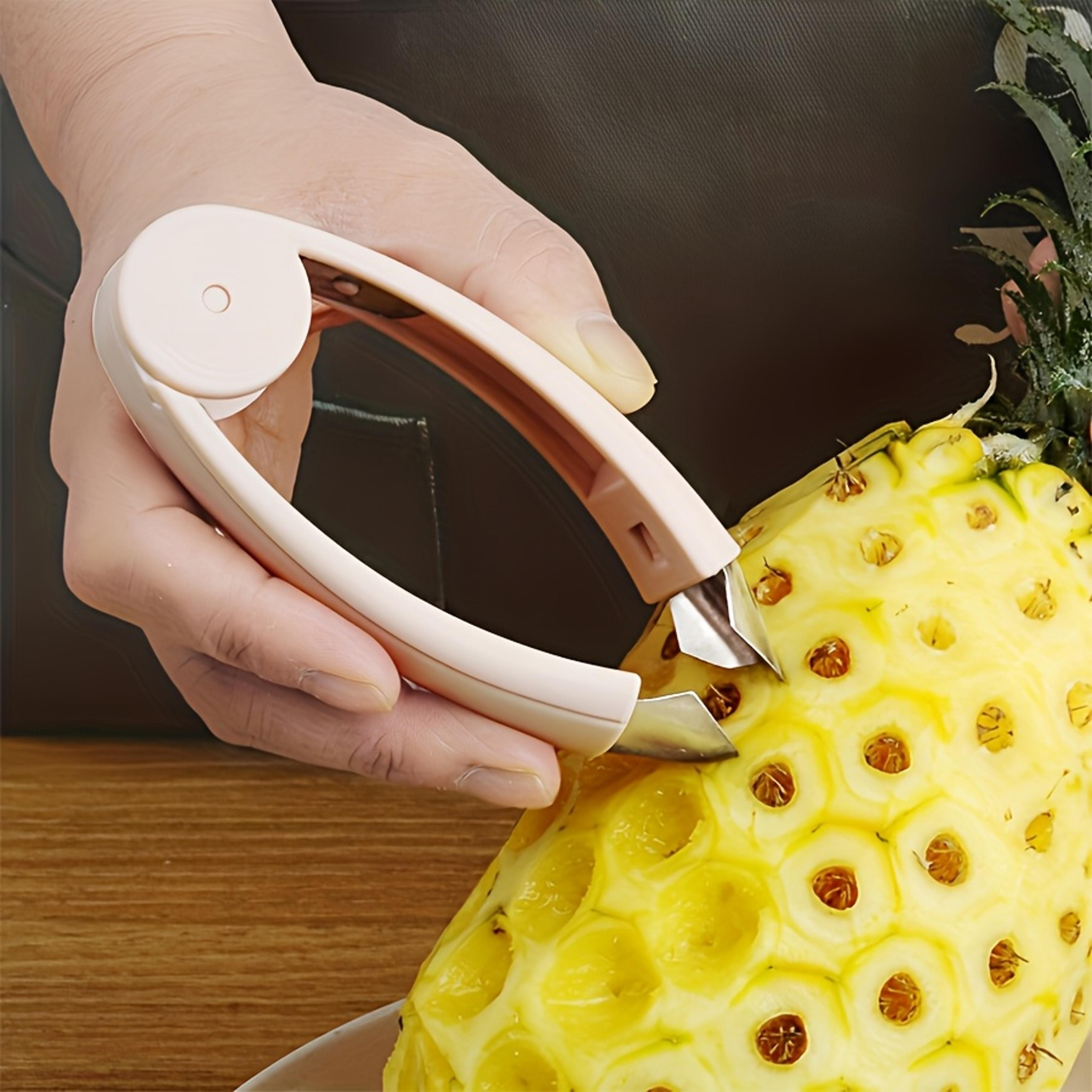 handheld pineapple eye remover stainless steel fruit peeling tool