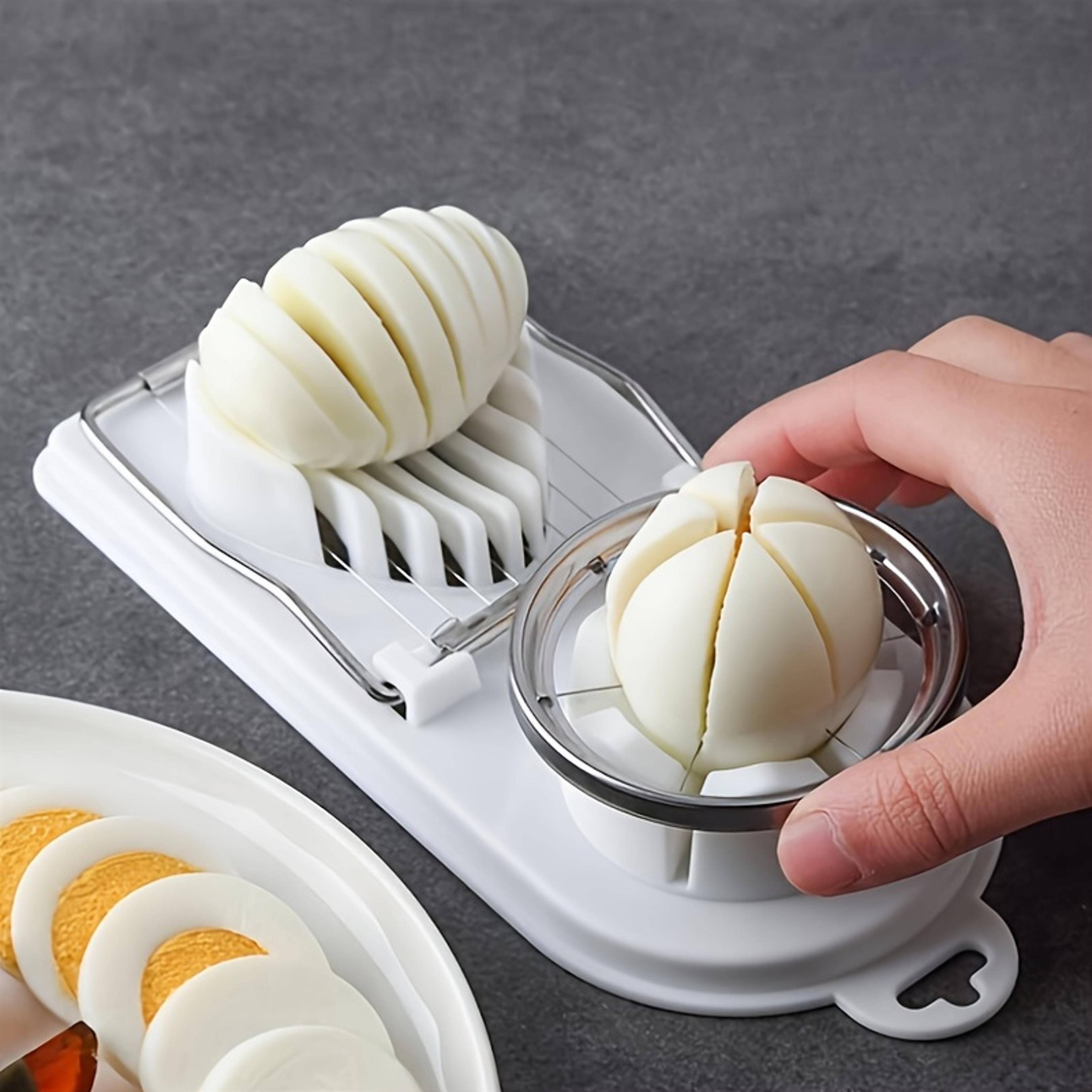 stainless steel egg slicer hard boiled egg cutting tool kitchen gadget