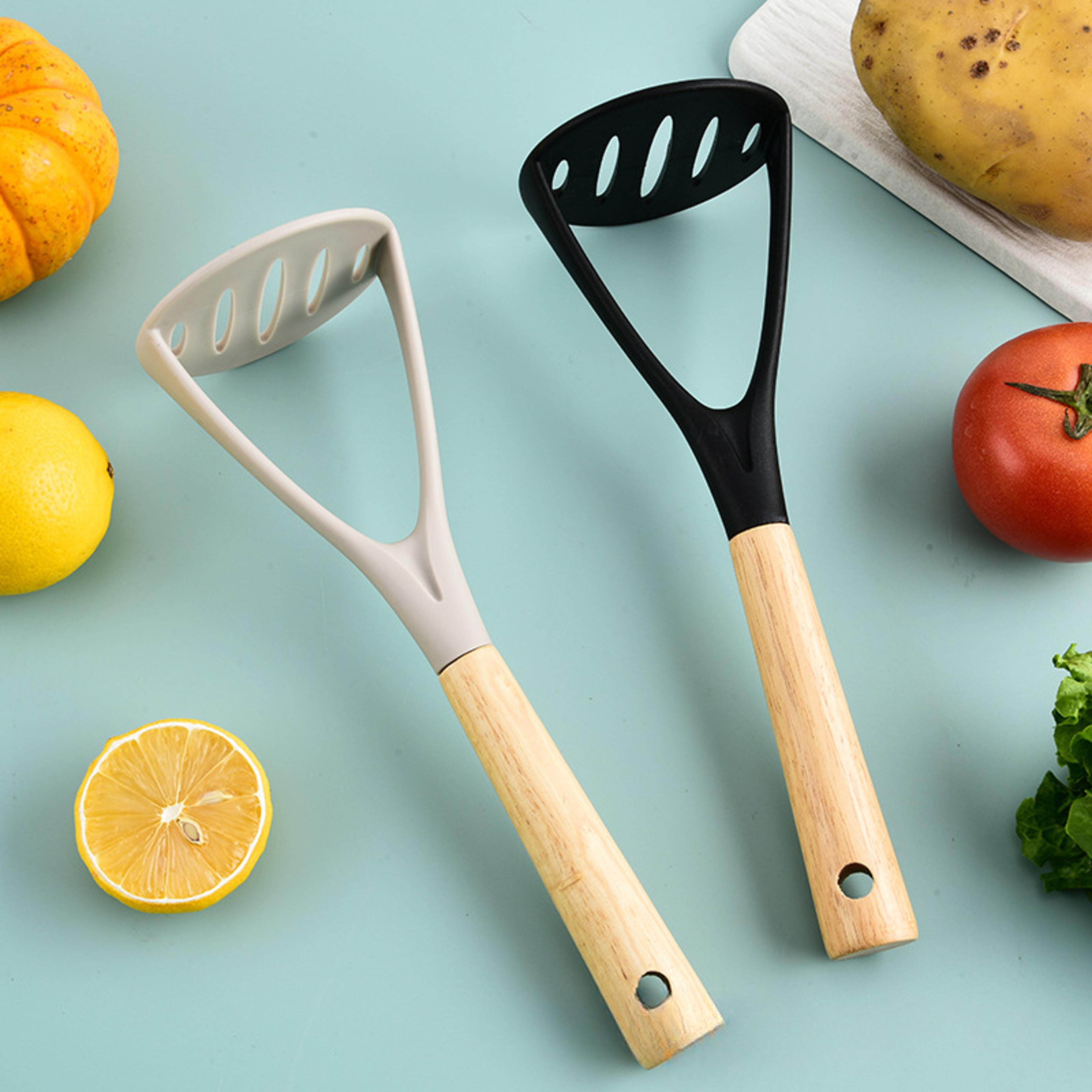 silicone potato ricer garlic press vegetable masher kitchen tool