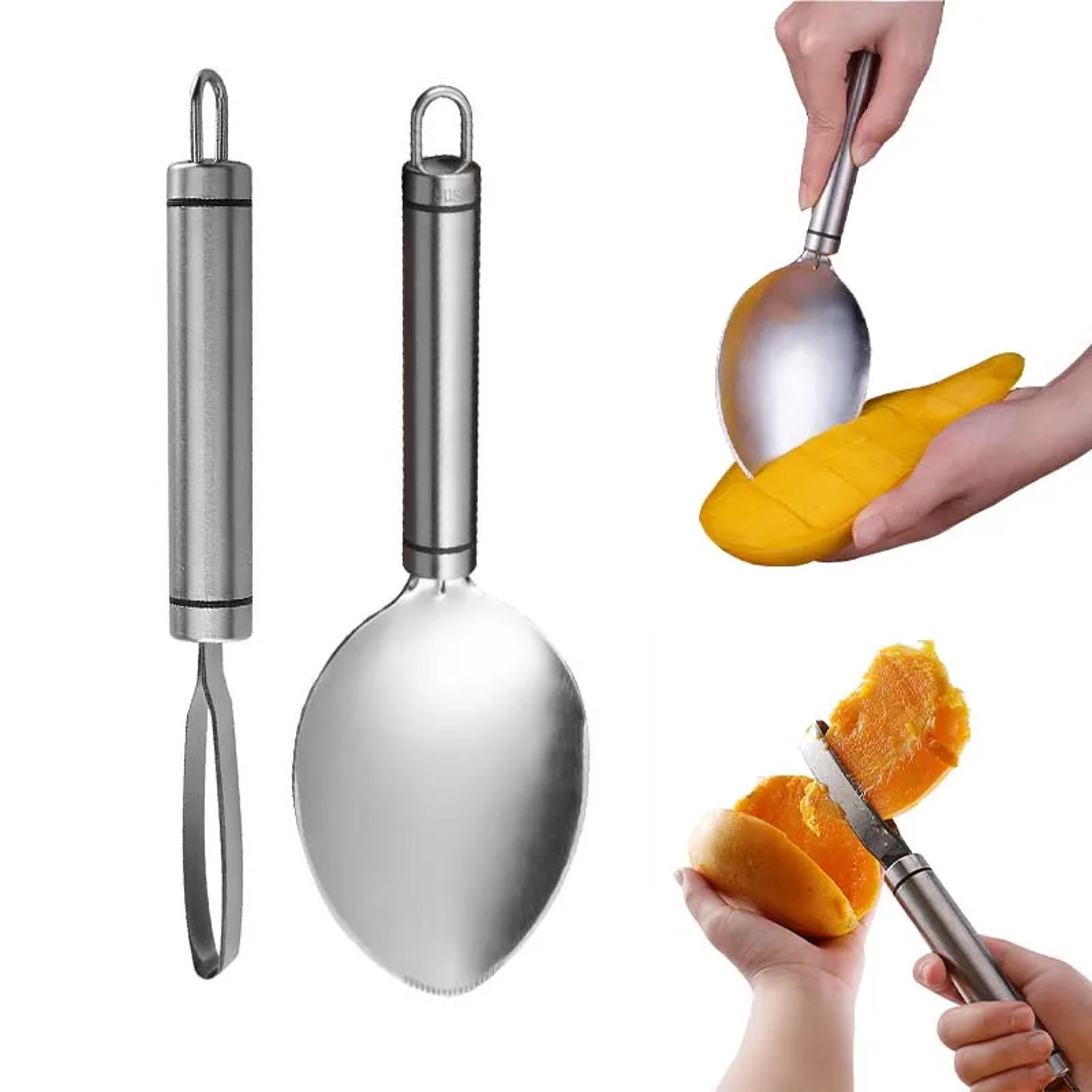 stainless steel mango slicer peeler fruit cutter kitchen tool