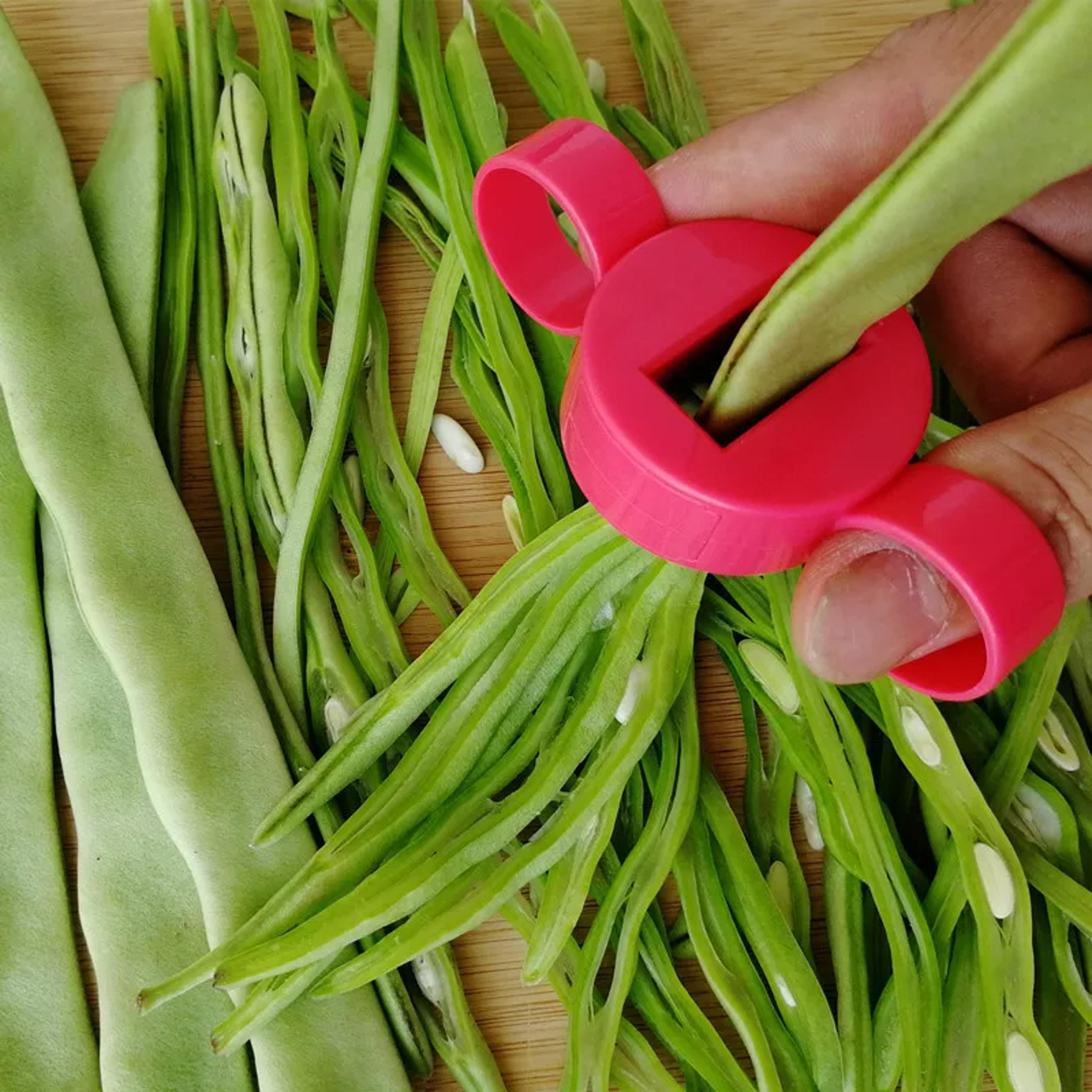 green bean slicer vegetable cutter stringer kitchen prep tool