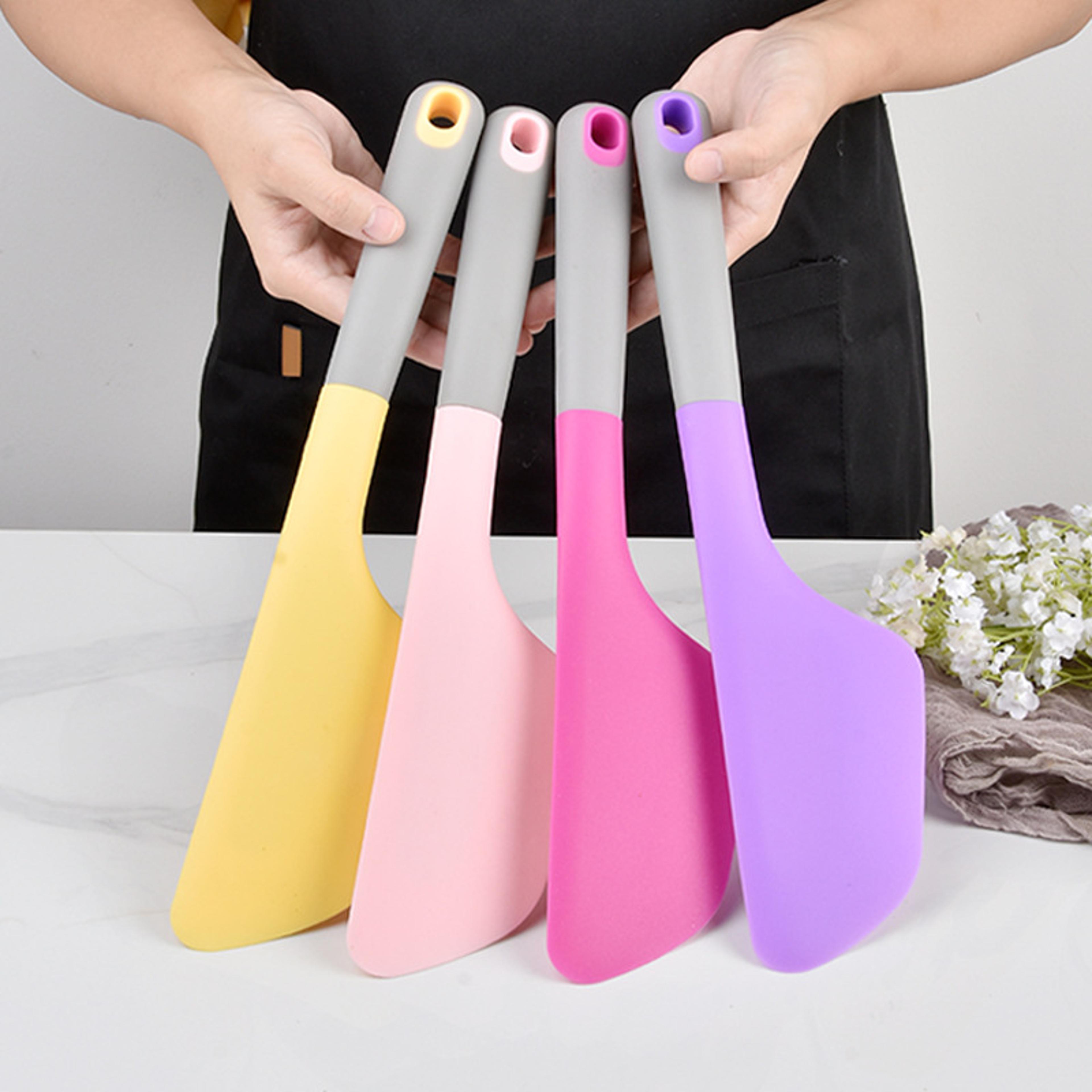 heat resistant silicone spatula non stick kitchen turner for baking and cooking