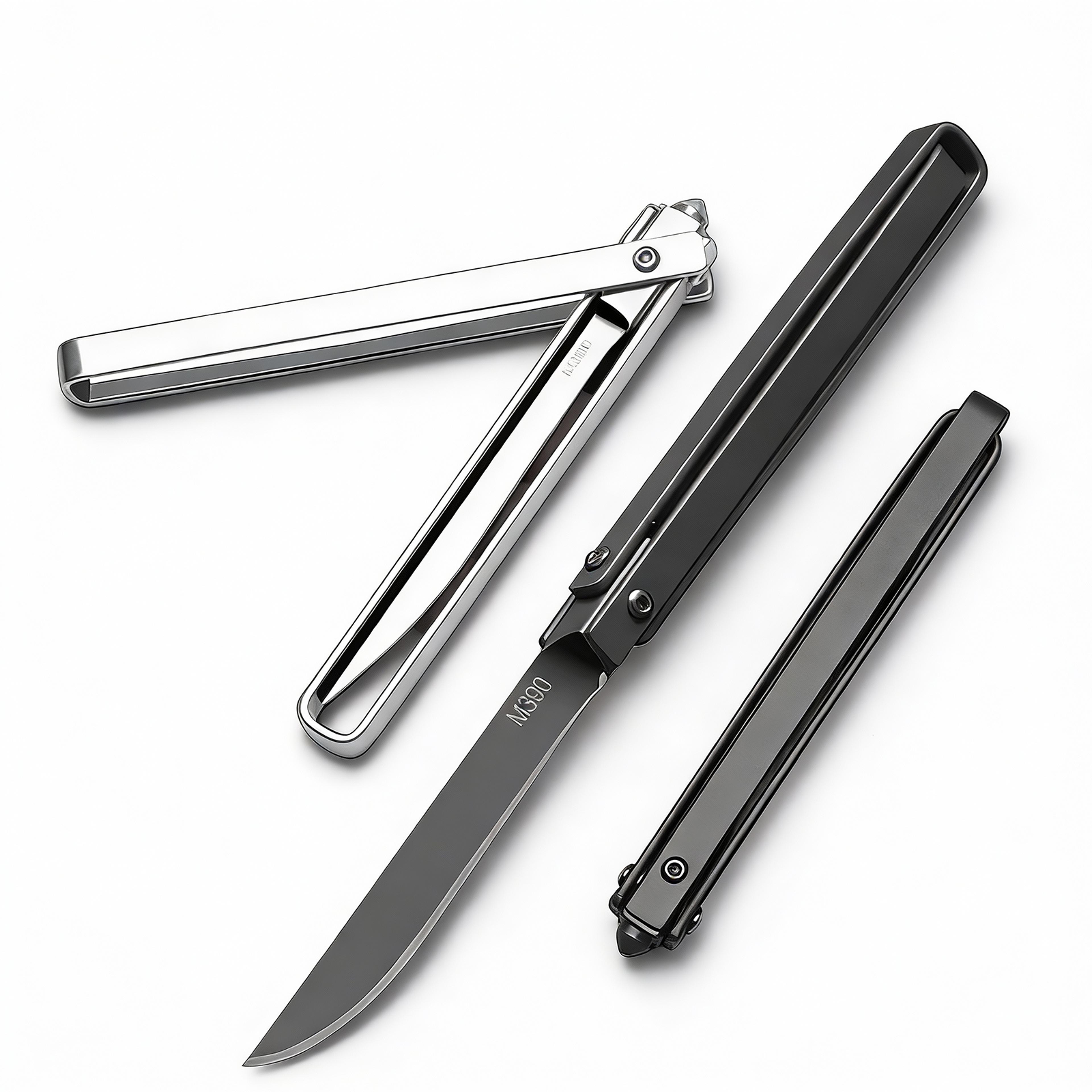 mechanical folding knife portable kitchen knife for camping and everyday carry