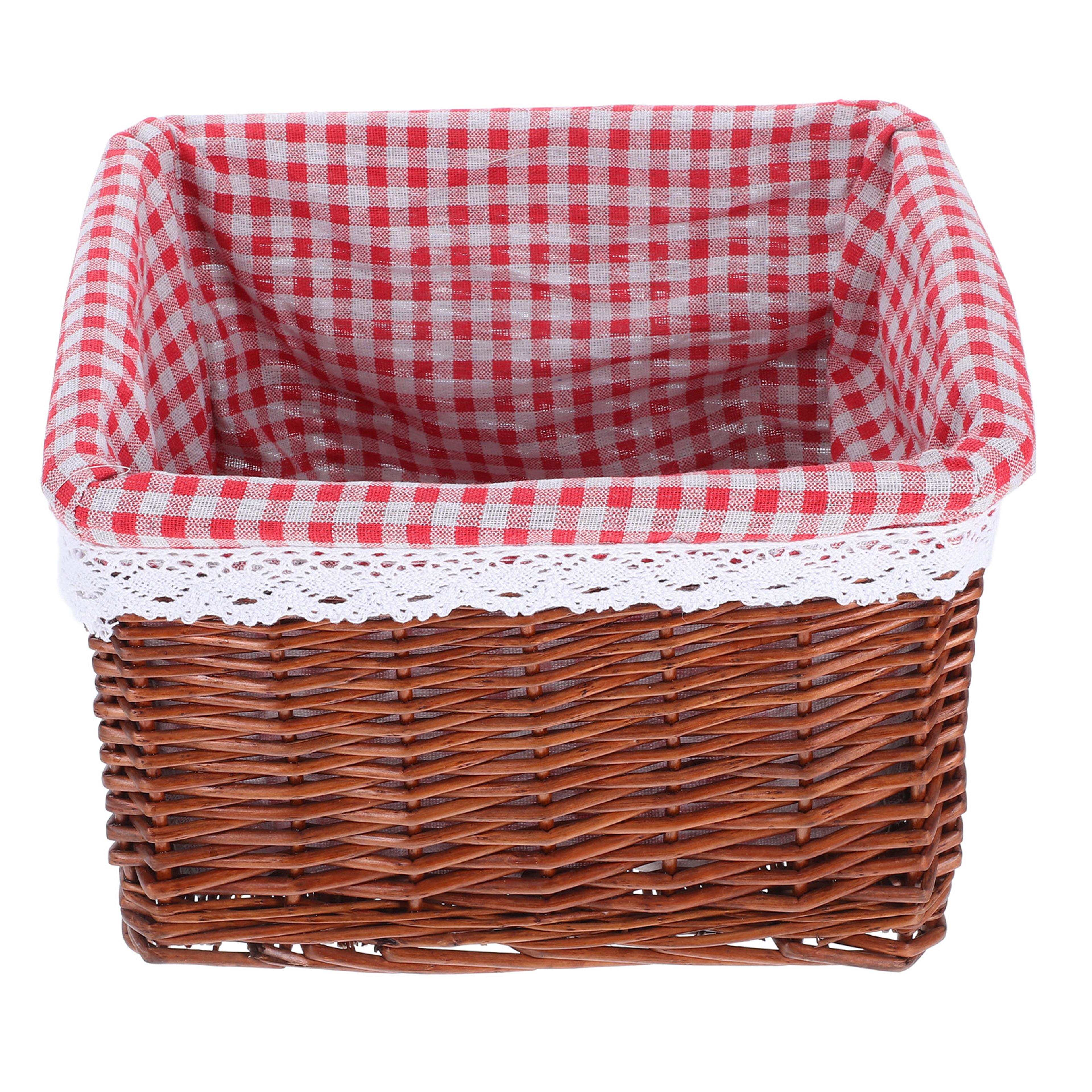 handwoven seagrass storage basket cube wicker organizer for home shelves
