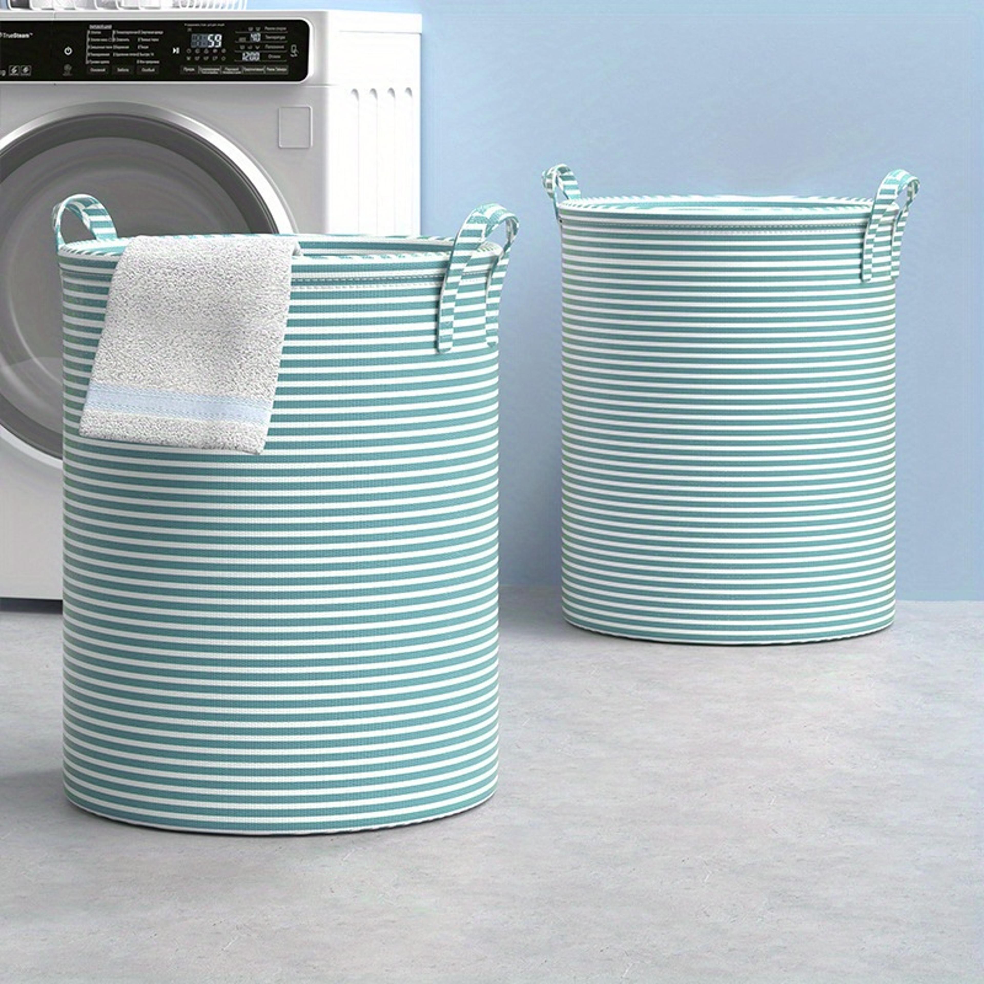 foldable laundry basket with handles space saving storage organizer