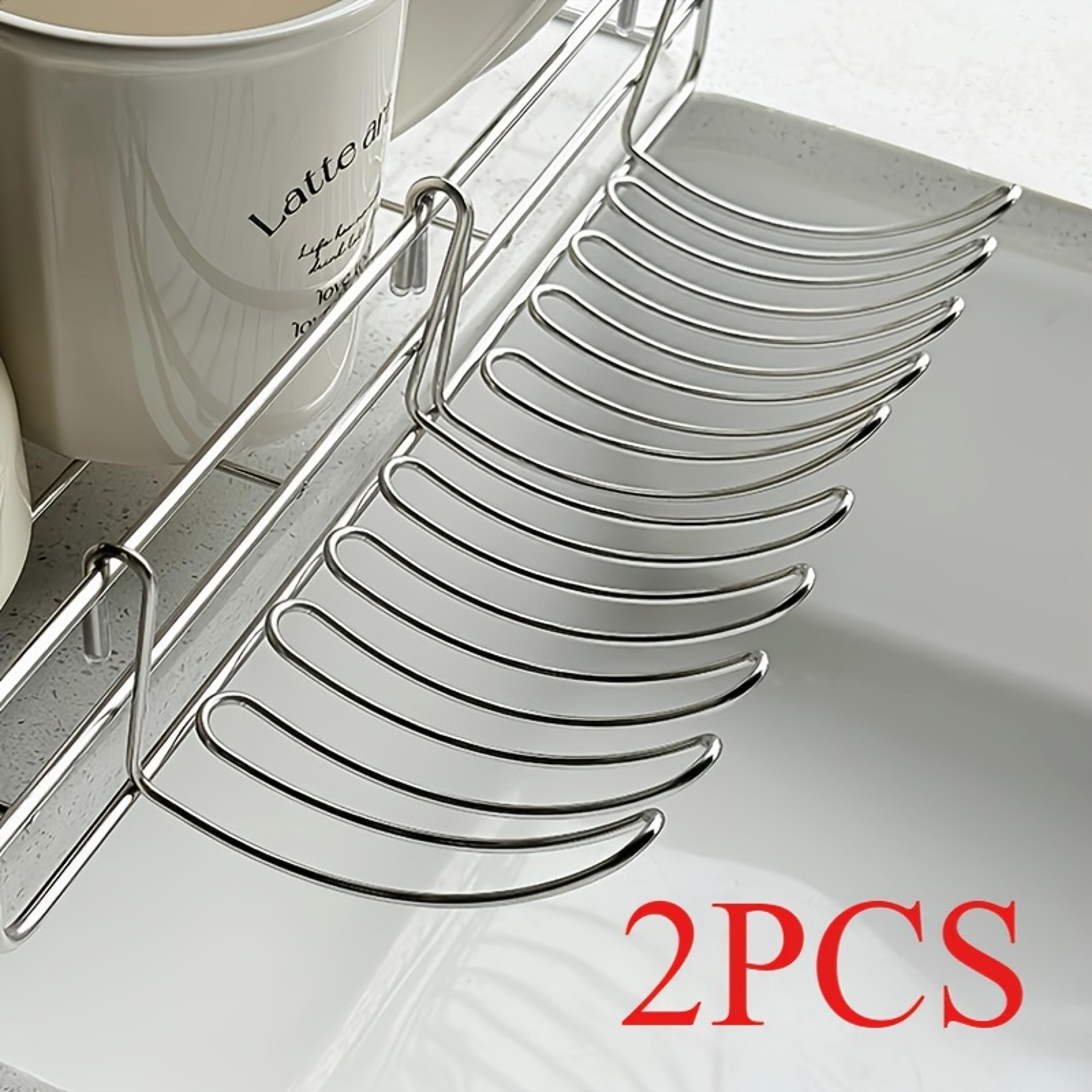 expandable stainless steel sink rack hanging storage basket for kitchen organization