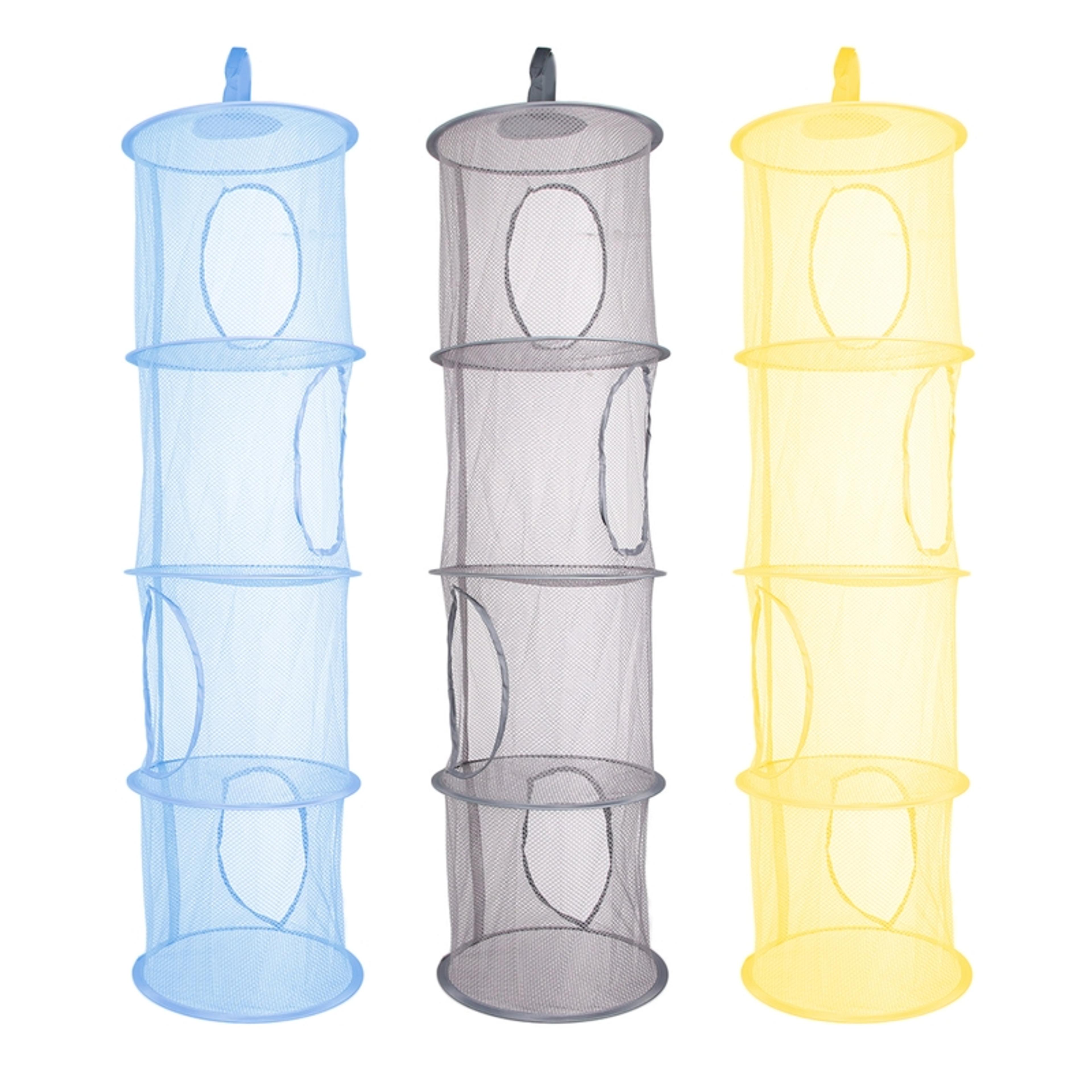 hanging toy organizer foldable storage basket space saver for kids room
