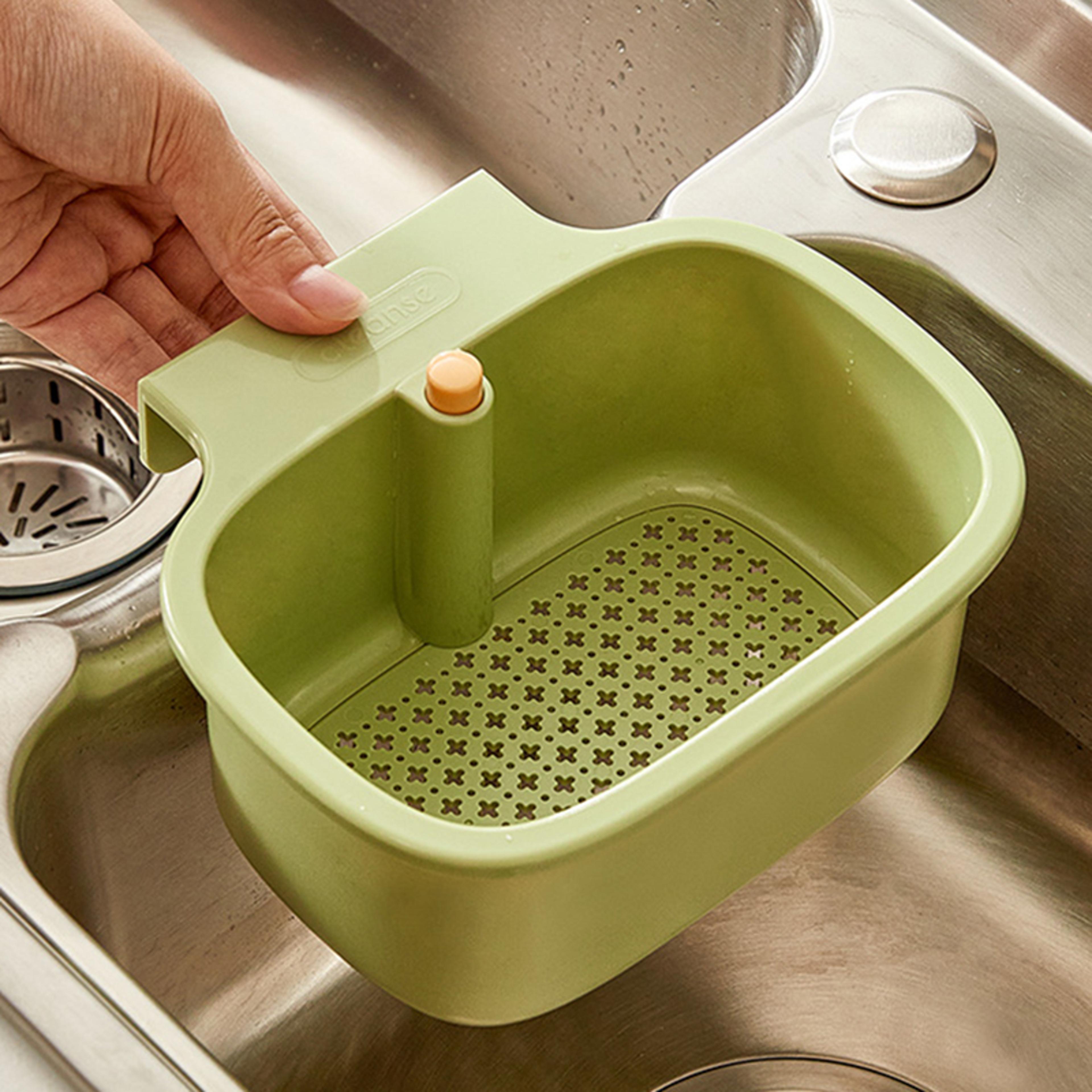 creative sink drain basket faucet hanging strainer kitchen sink organizer