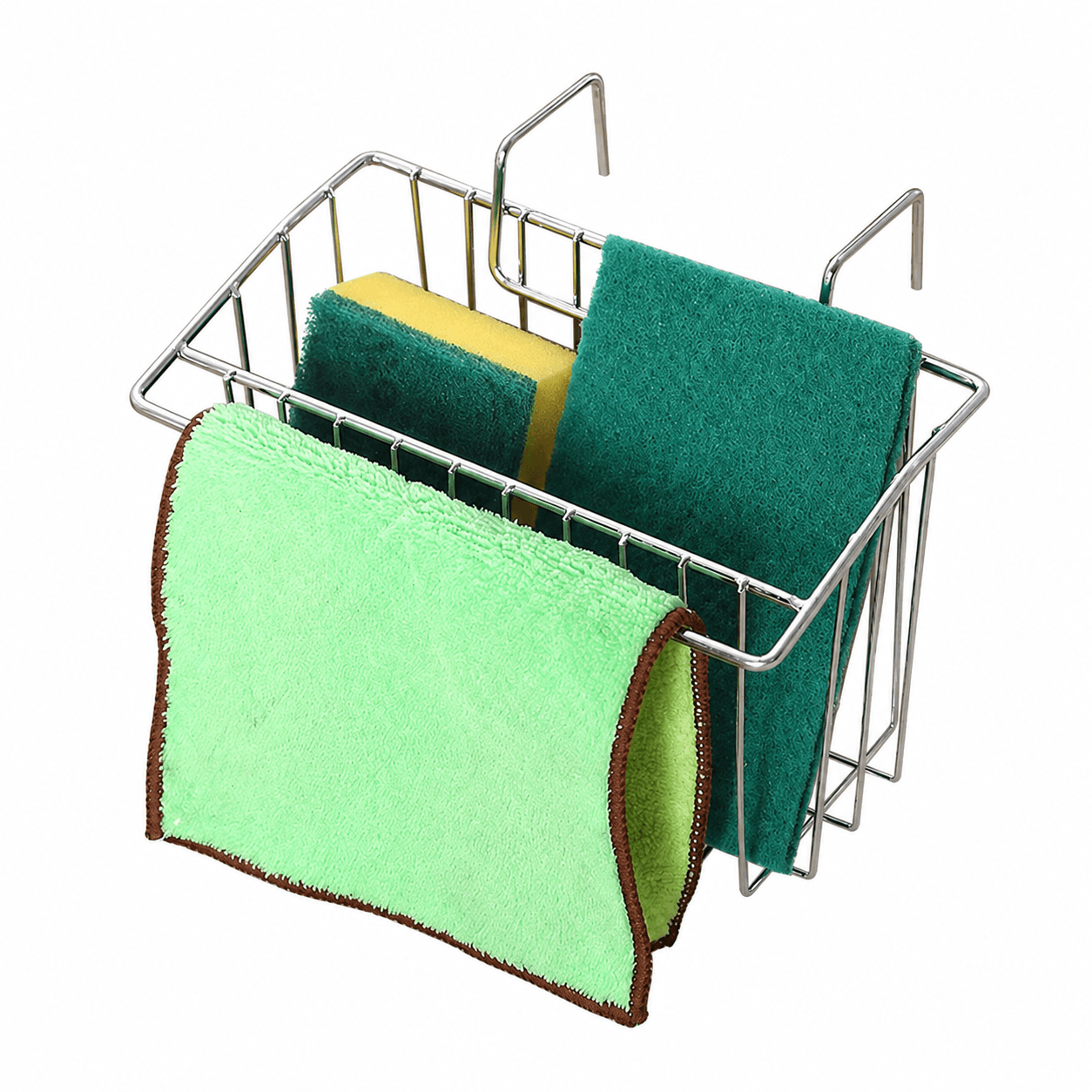 stainless steel sink sponge holder hanging kitchen sink organizer drain basket