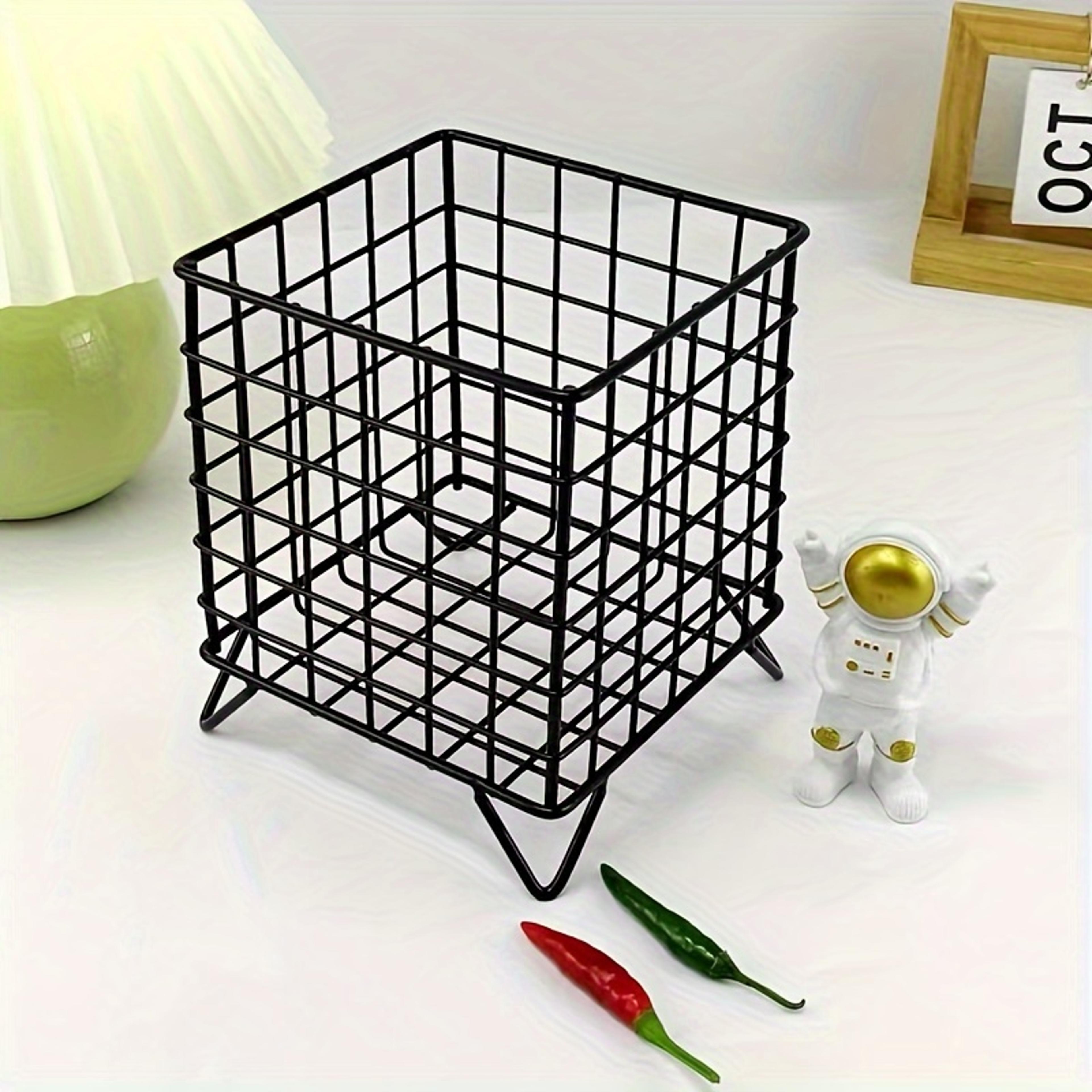 iron desktop organizer makeup storage rack for cosmetics stationery and office supplies