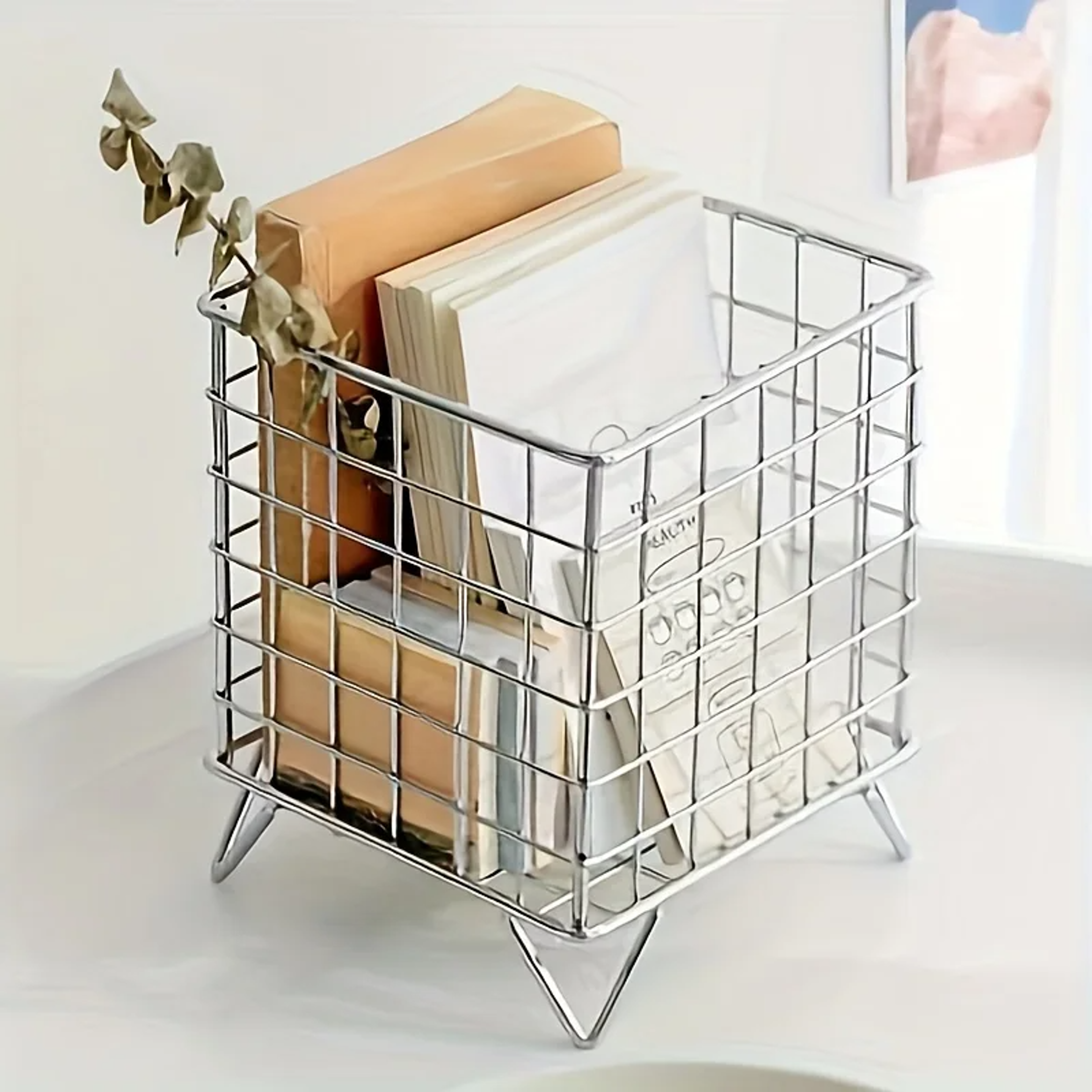 multi functional desk organizer basket office storage basket for shelves