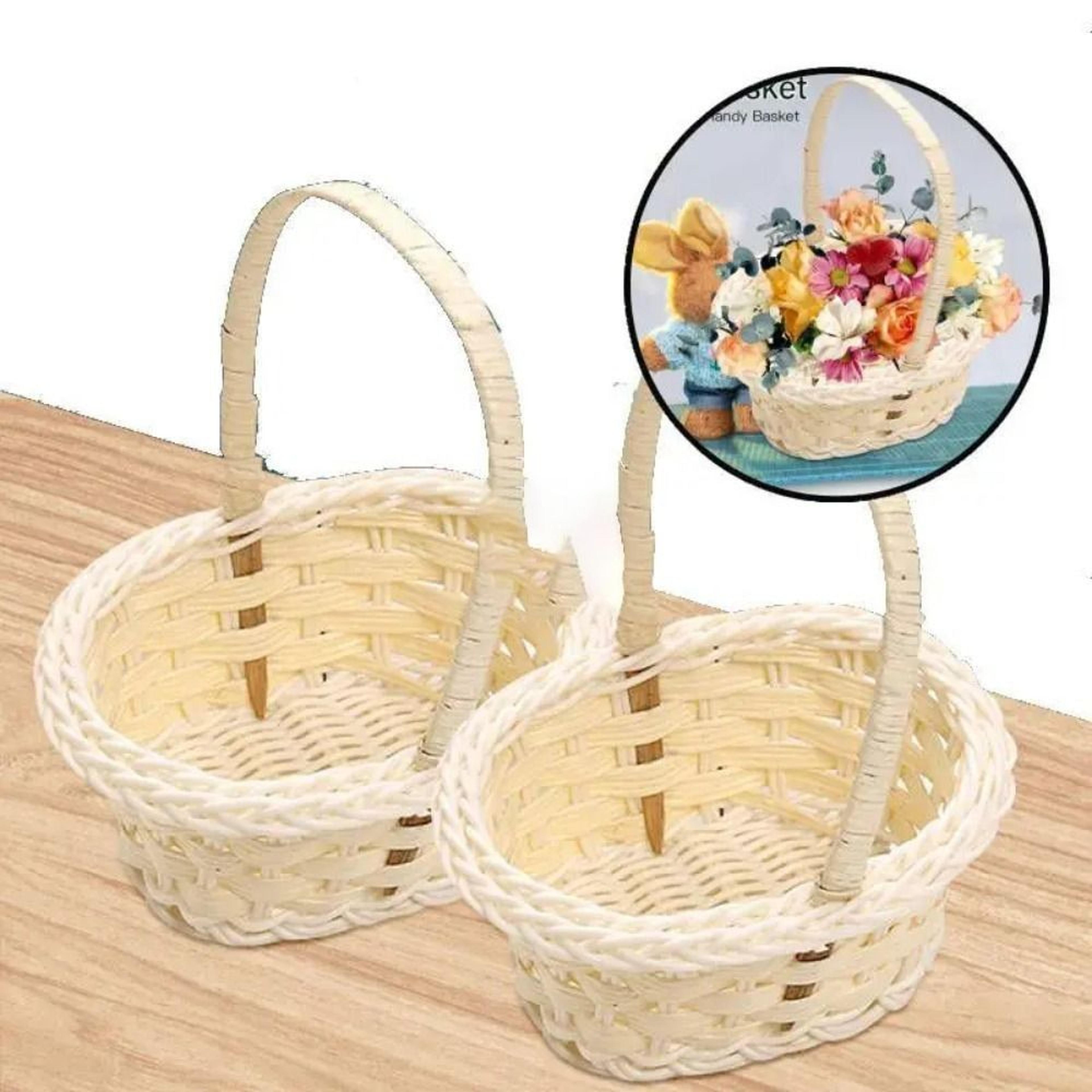 handmade rattan storage basket wicker flower basket for home decor and organization