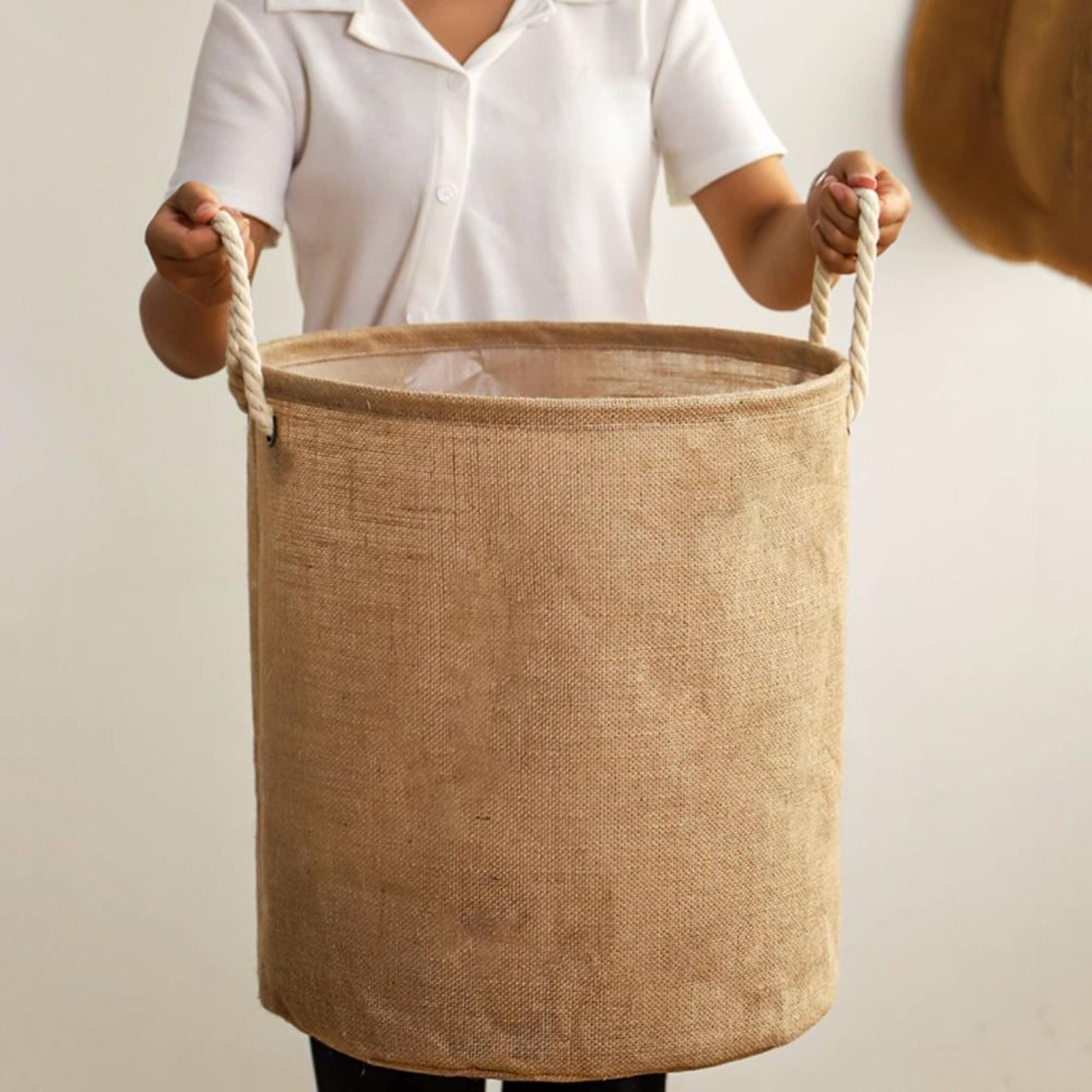 foldable laundry basket large storage basket waterproof hamper with handles for home organization