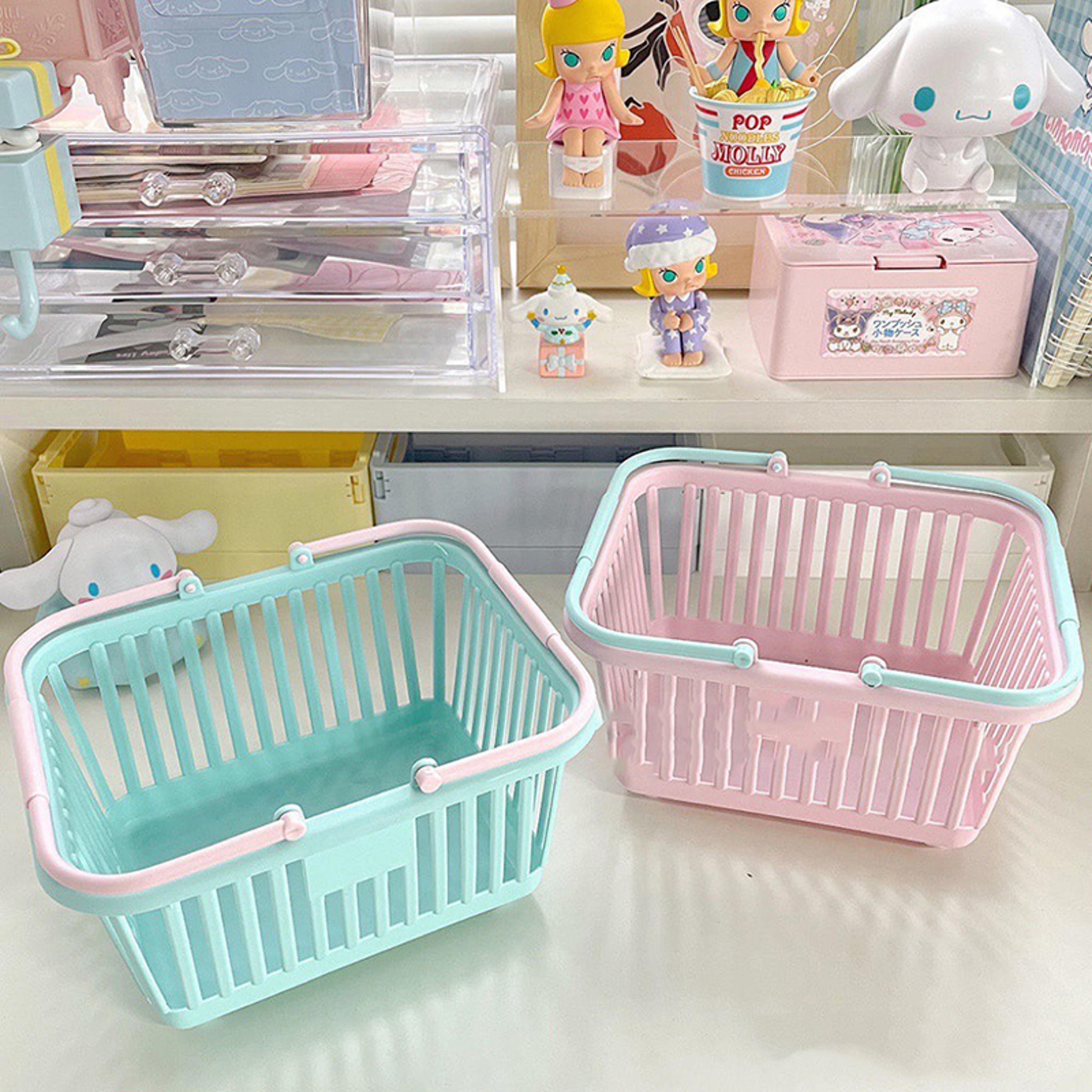 kids grocery basket with handles small shopping basket organizer