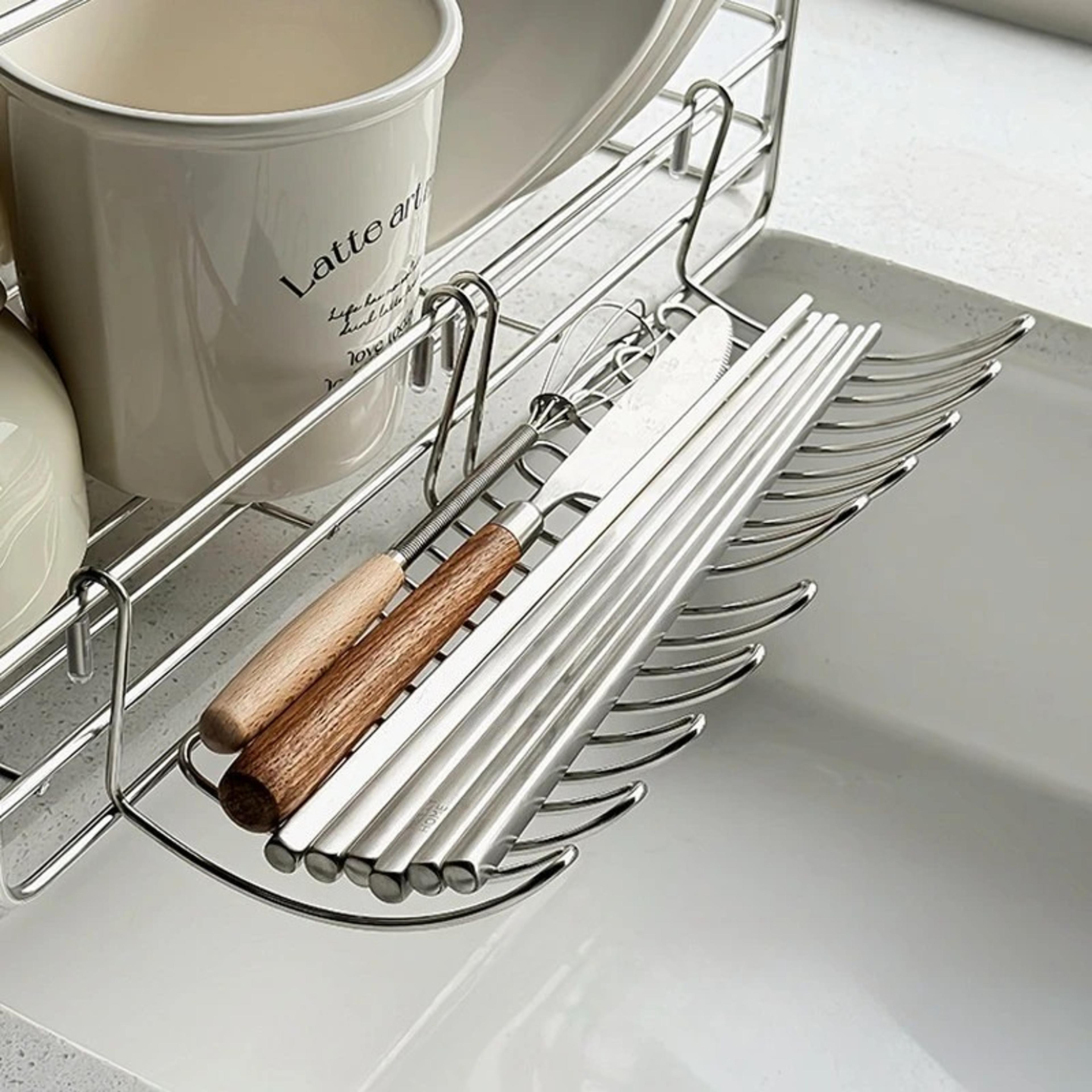 stainless steel sink organizer hanging drain basket rack for kitchen storage