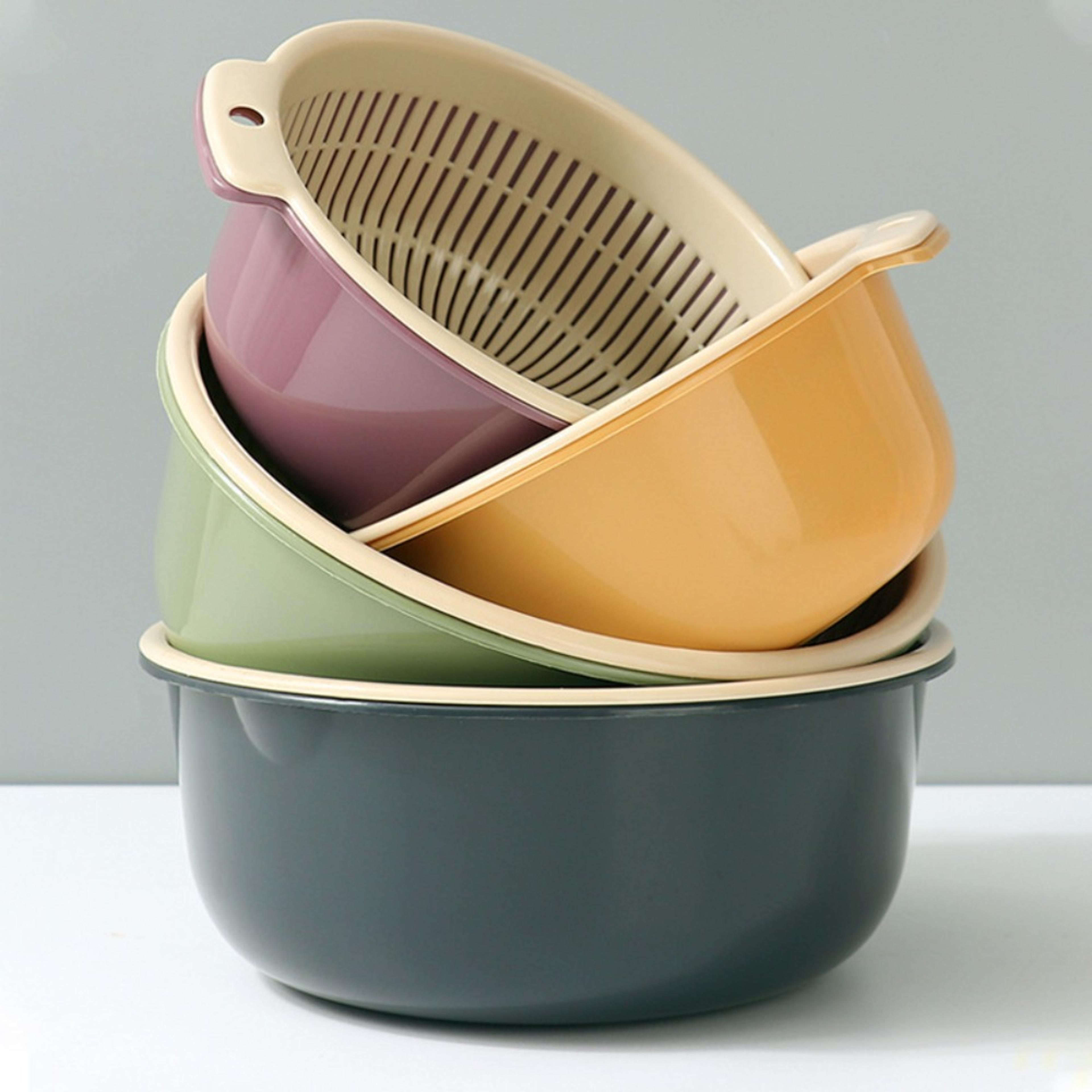 kitchen drain basket double layer vegetable washing basket and sink organizer