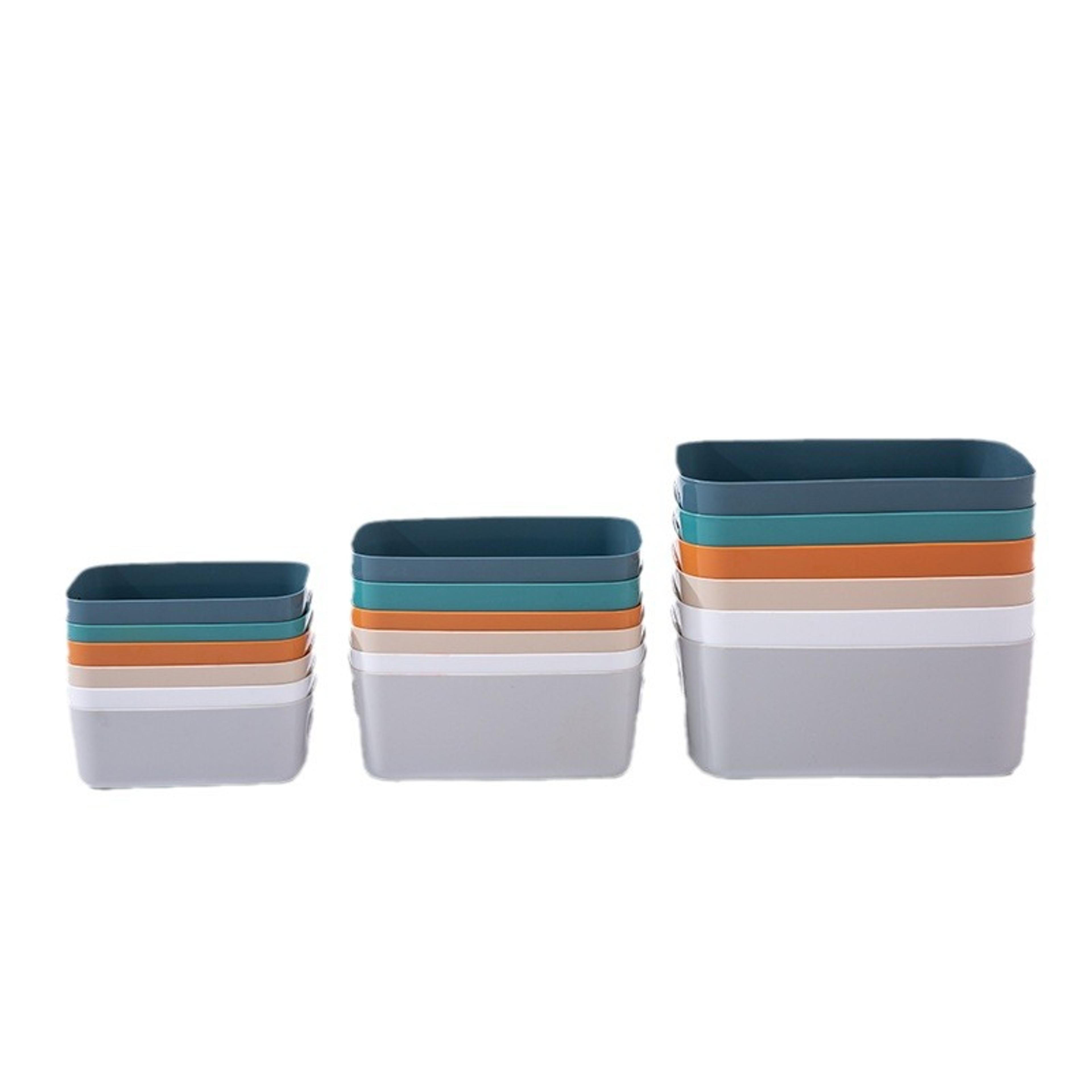 desktop storage organizer basket for home office kitchen and cosmetic organization