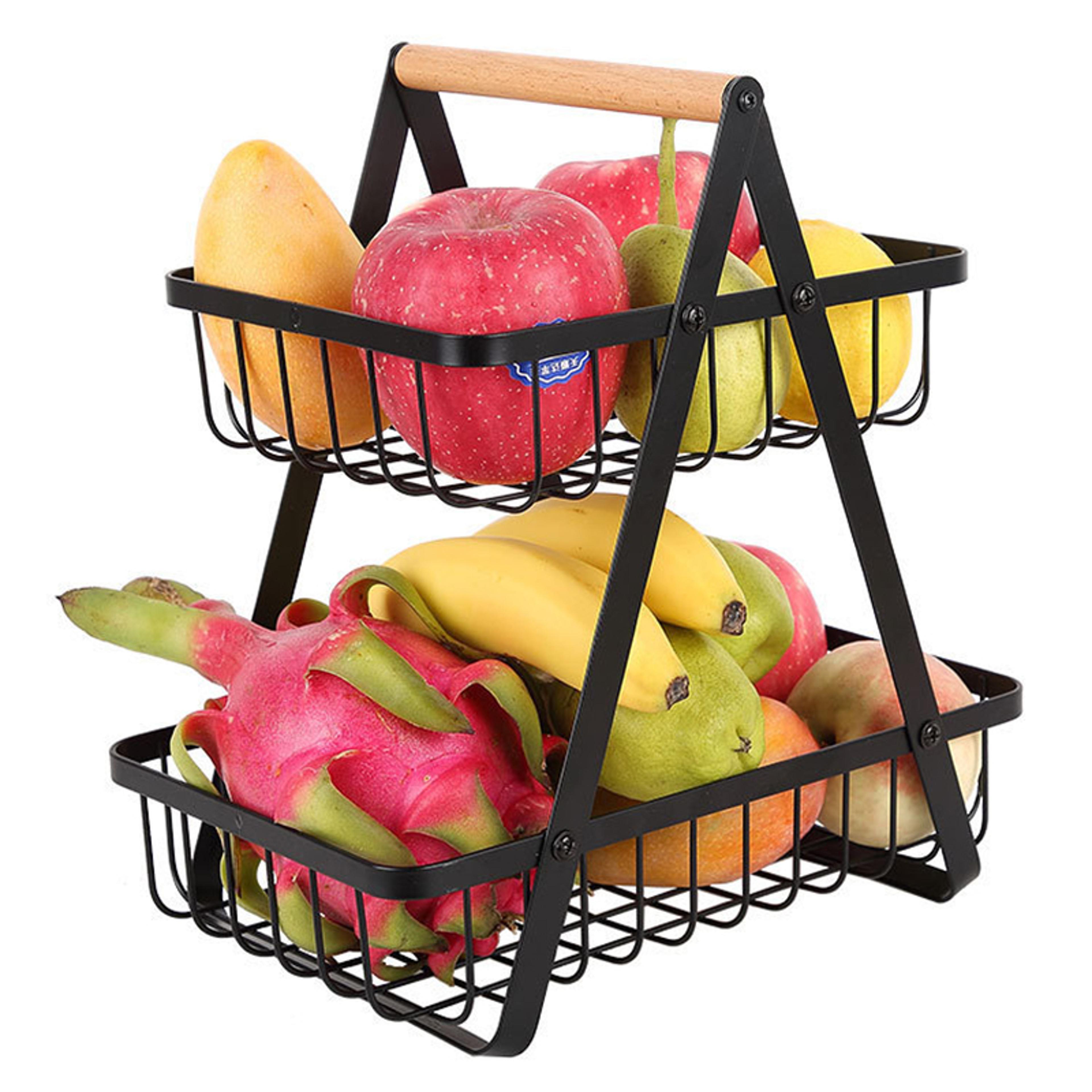fruit basket metal fruit bowl kitchen countertop organizer storage stand
