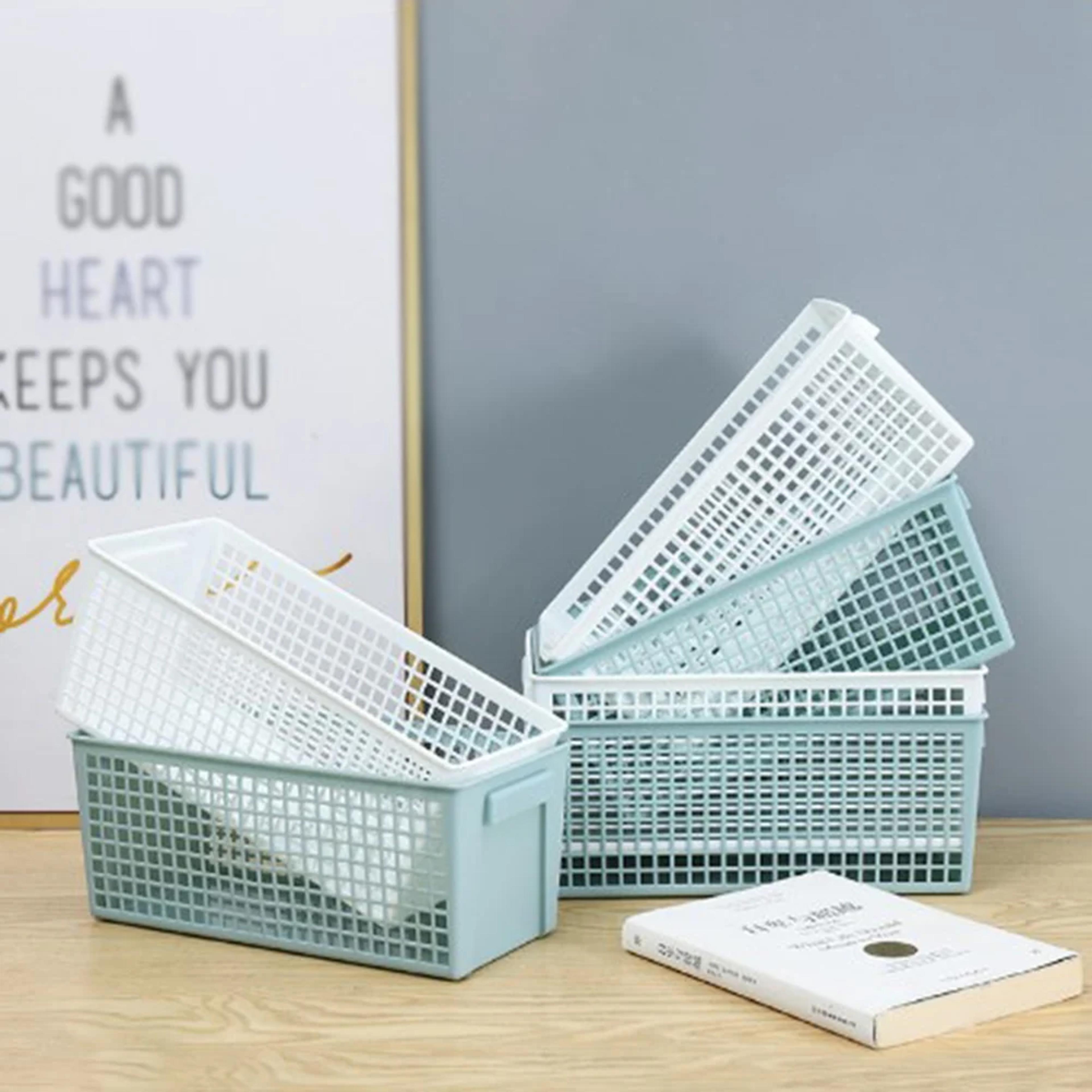 desktop storage basket for snacks and home organization