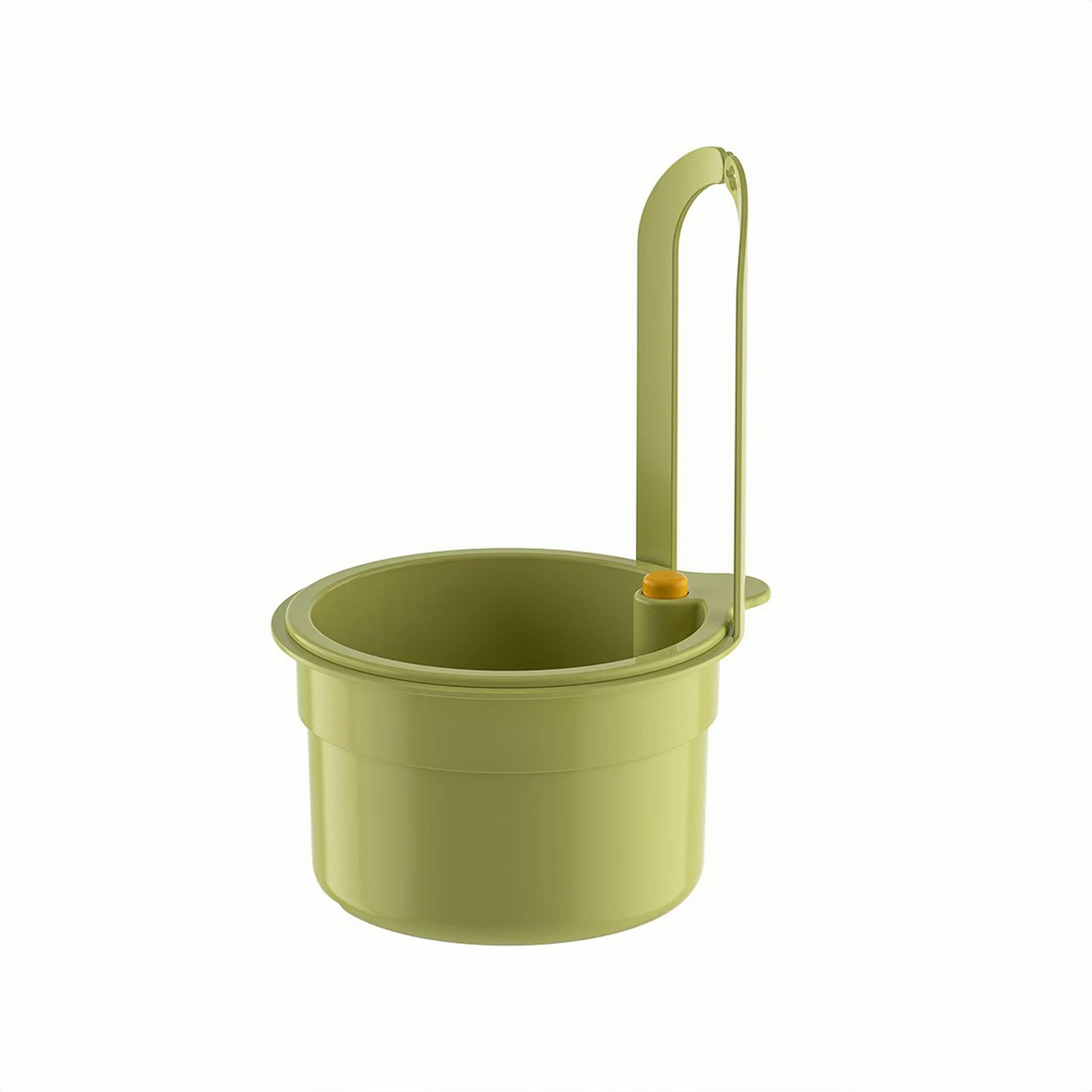 kitchen sink drain basket filter with leak proof colander and hands free storage